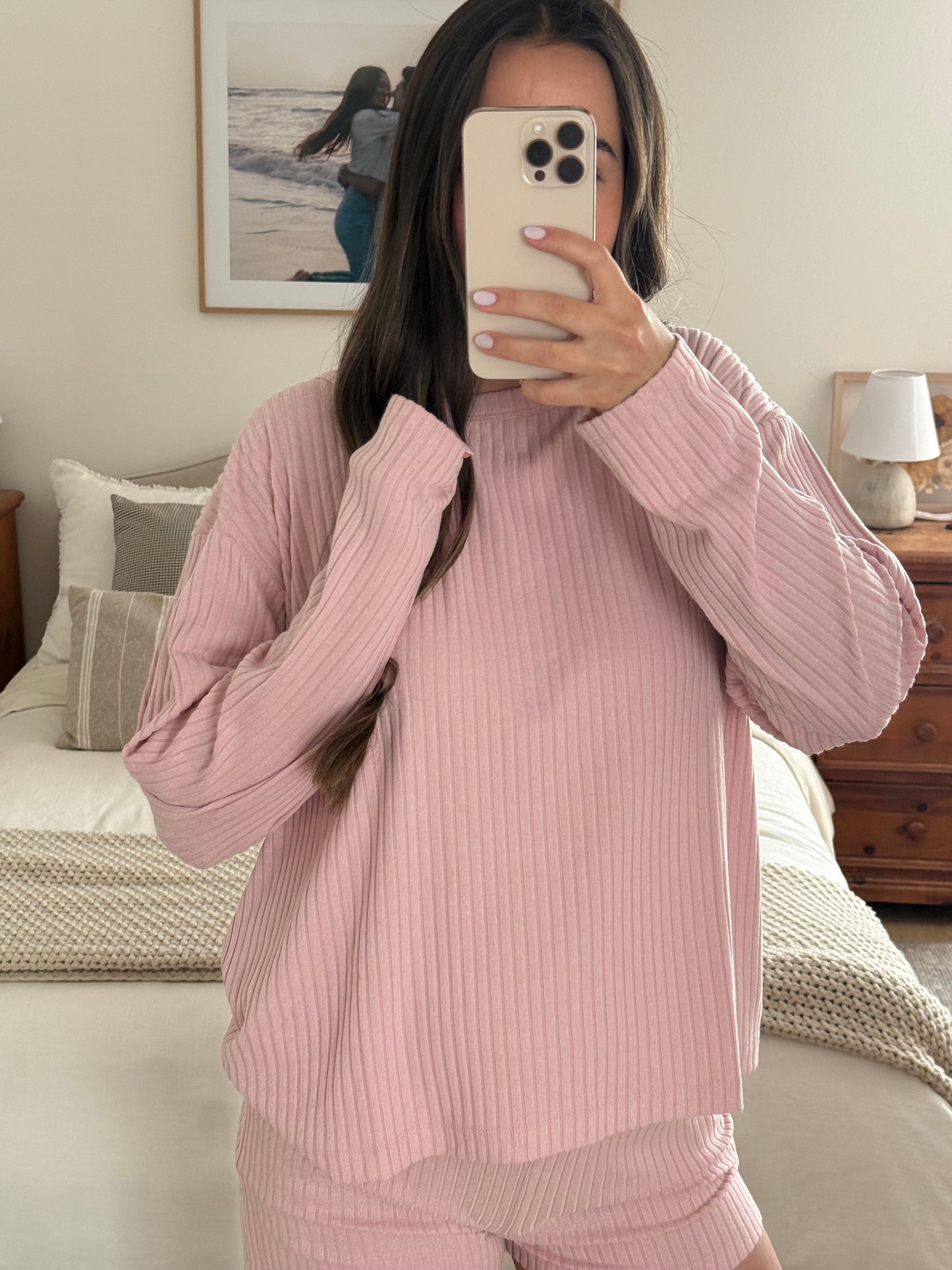 Ballerina Pajama Set, Blush Pink