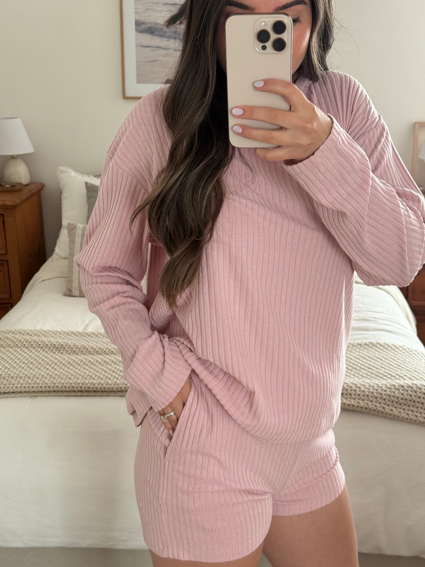 Ballerina Pajama Set, Blush Pink