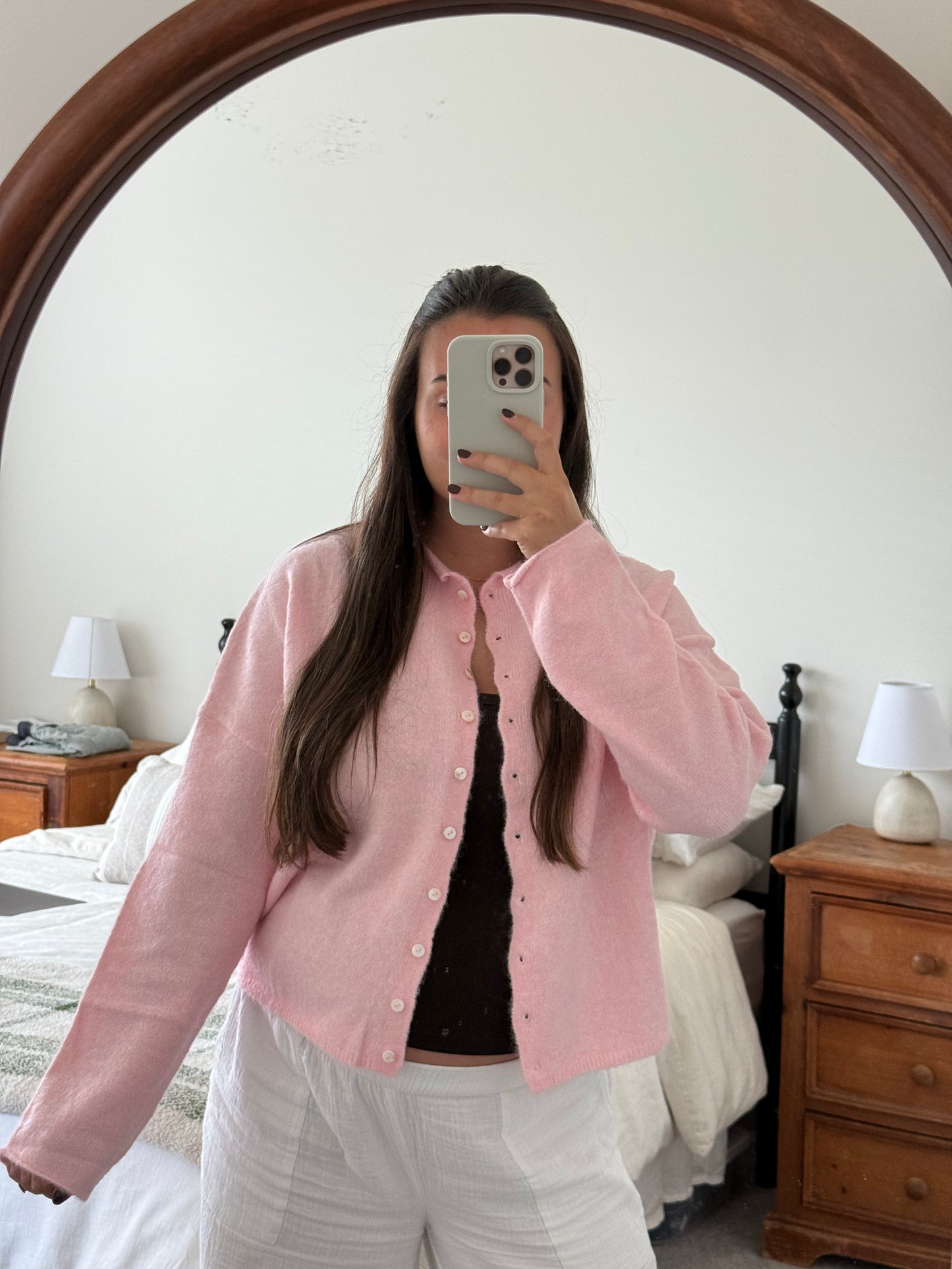 Rae Cardigan, Baby Pink