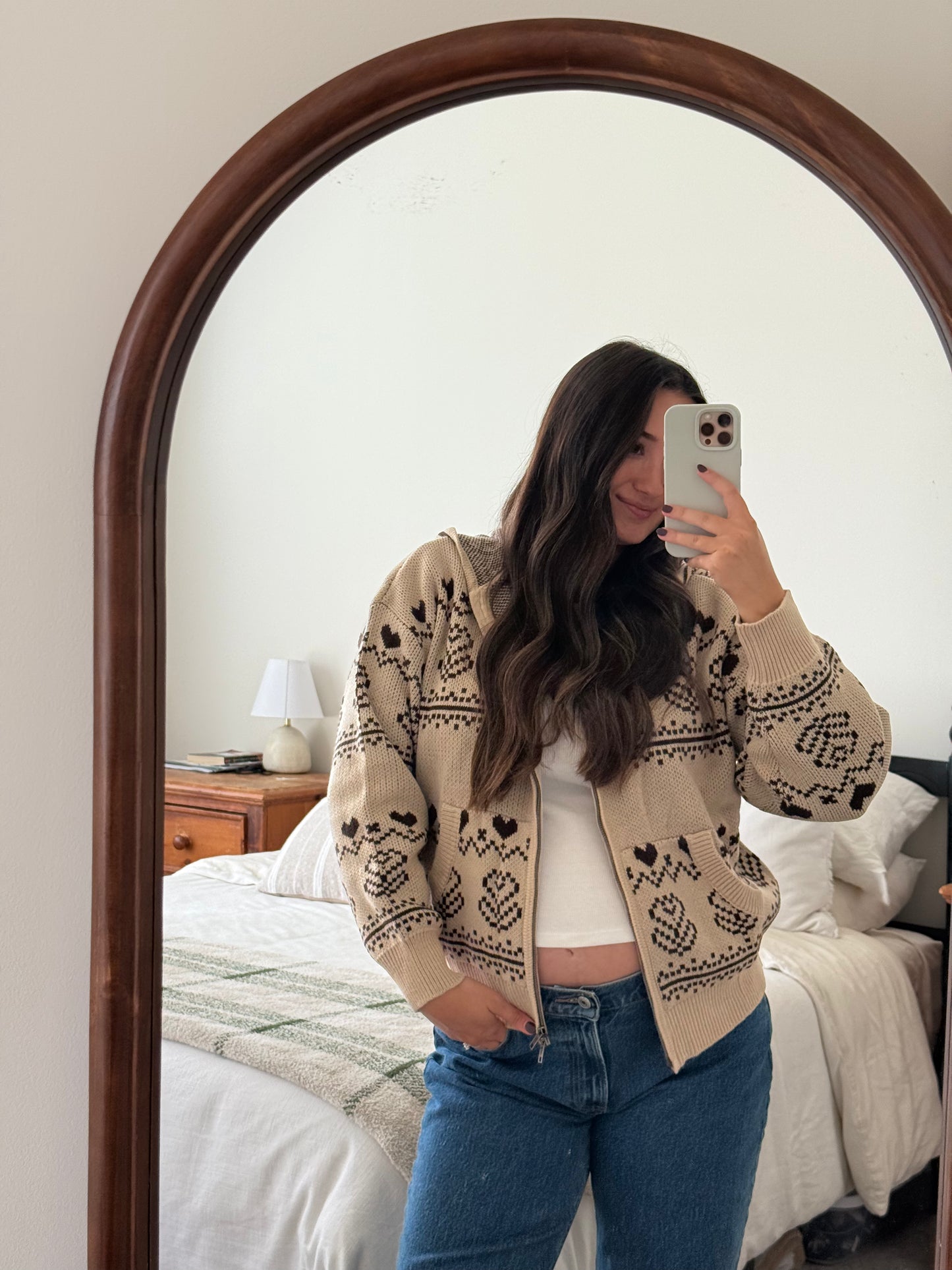 Maple Butter Zip Up Sweater