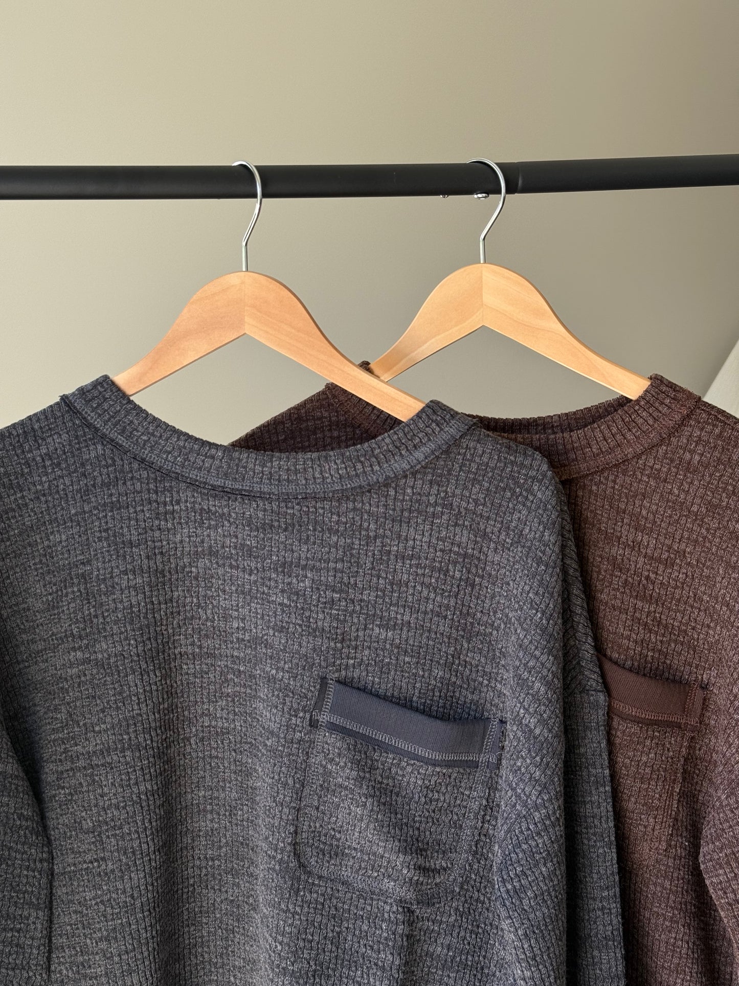 Breezy Thermal Pullover, Mocha
