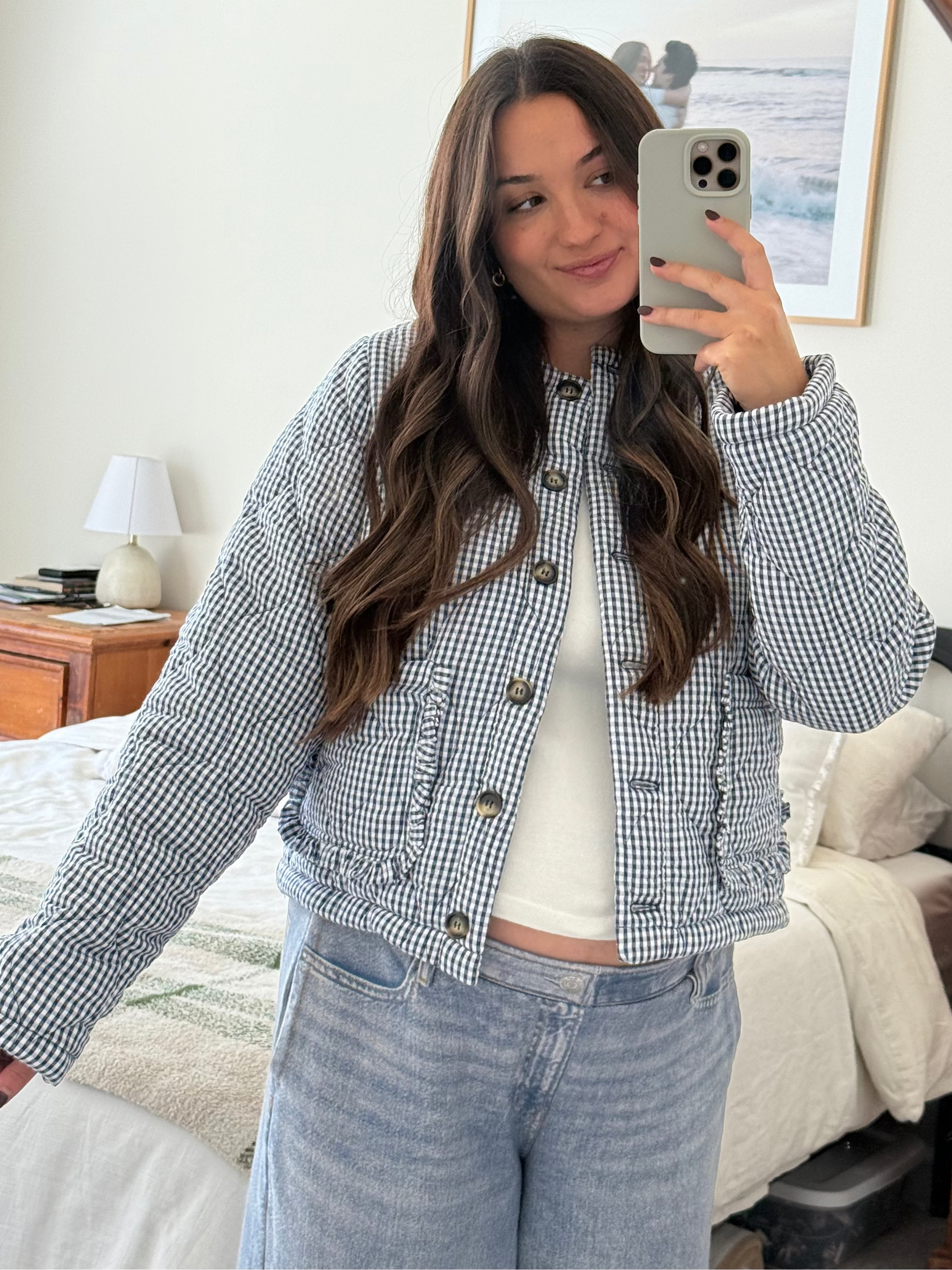 Cottage Core Quilted Jacket, Navy – Eden Rae Boutique