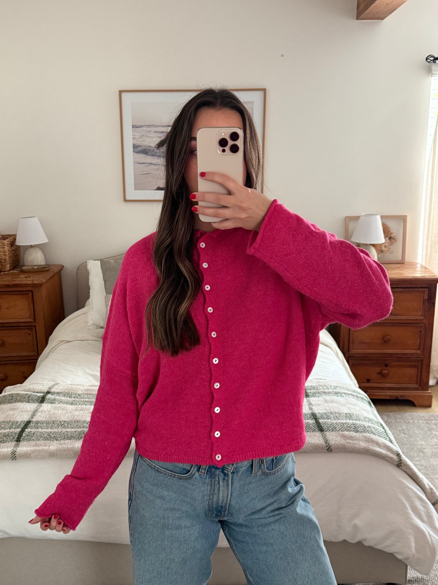 Rae Cardigan, Fuchsia