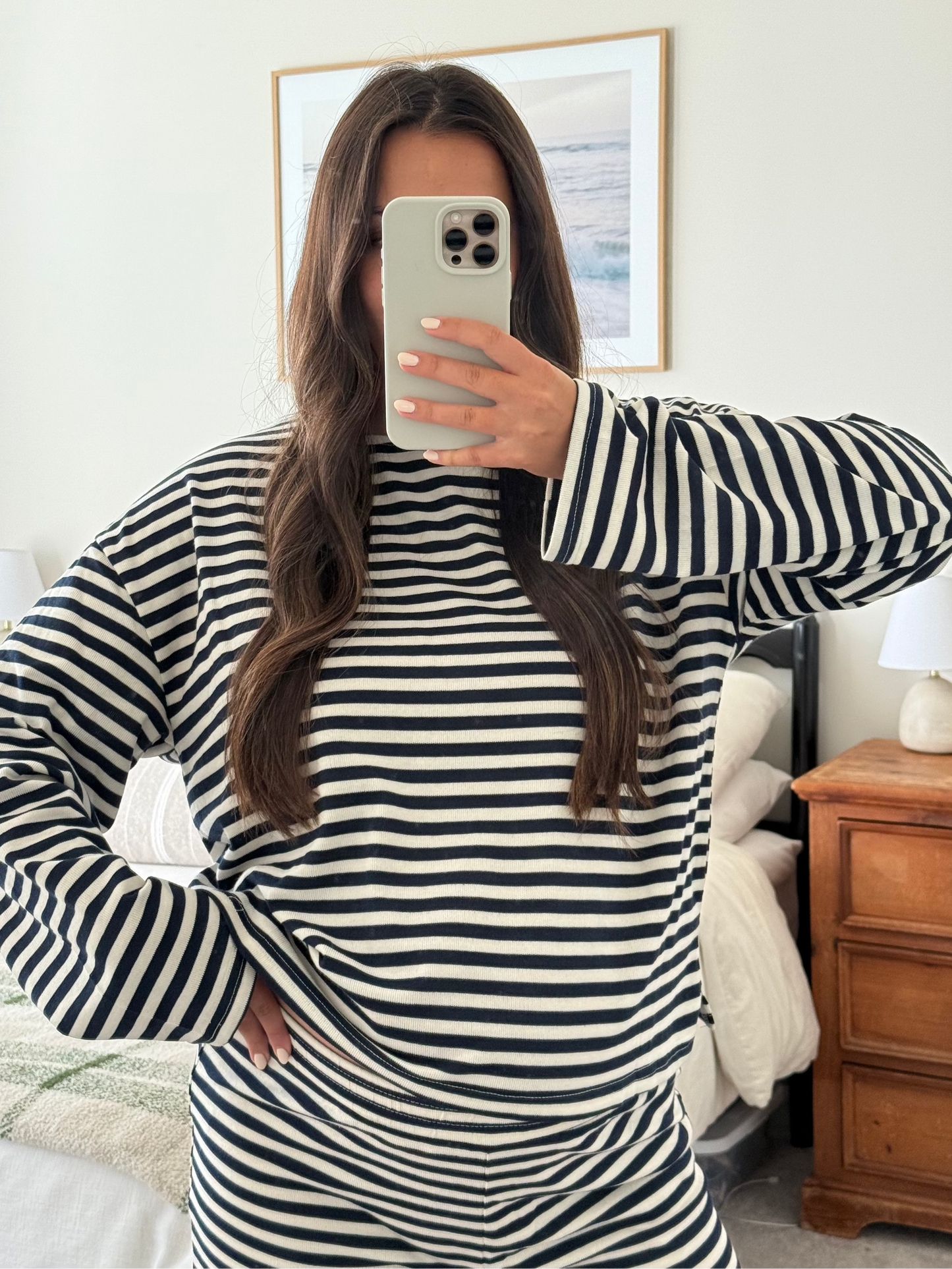 Navy Striped Long Sleeve