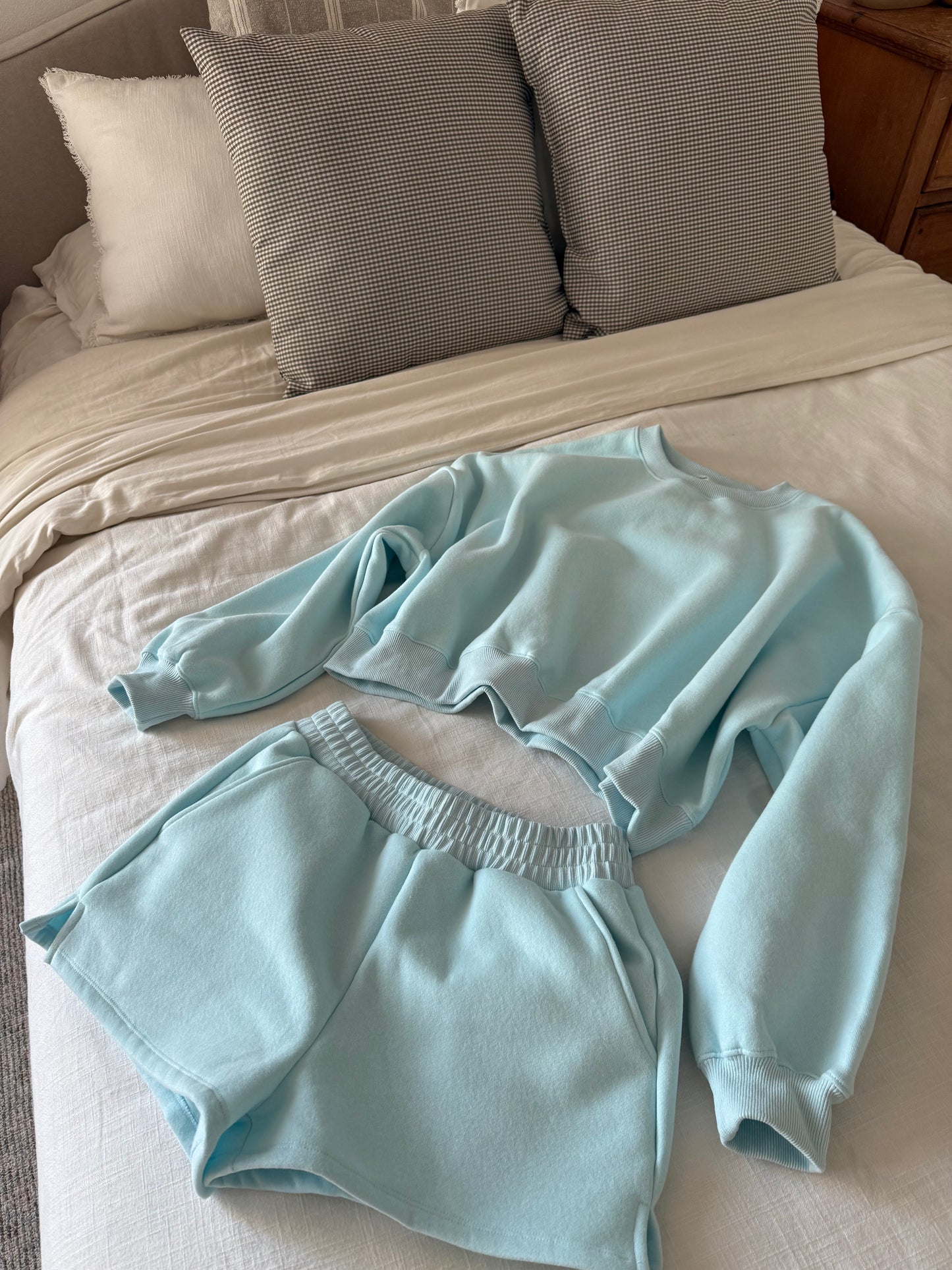 Aquamarine Comfort Shorts, Sky Blue