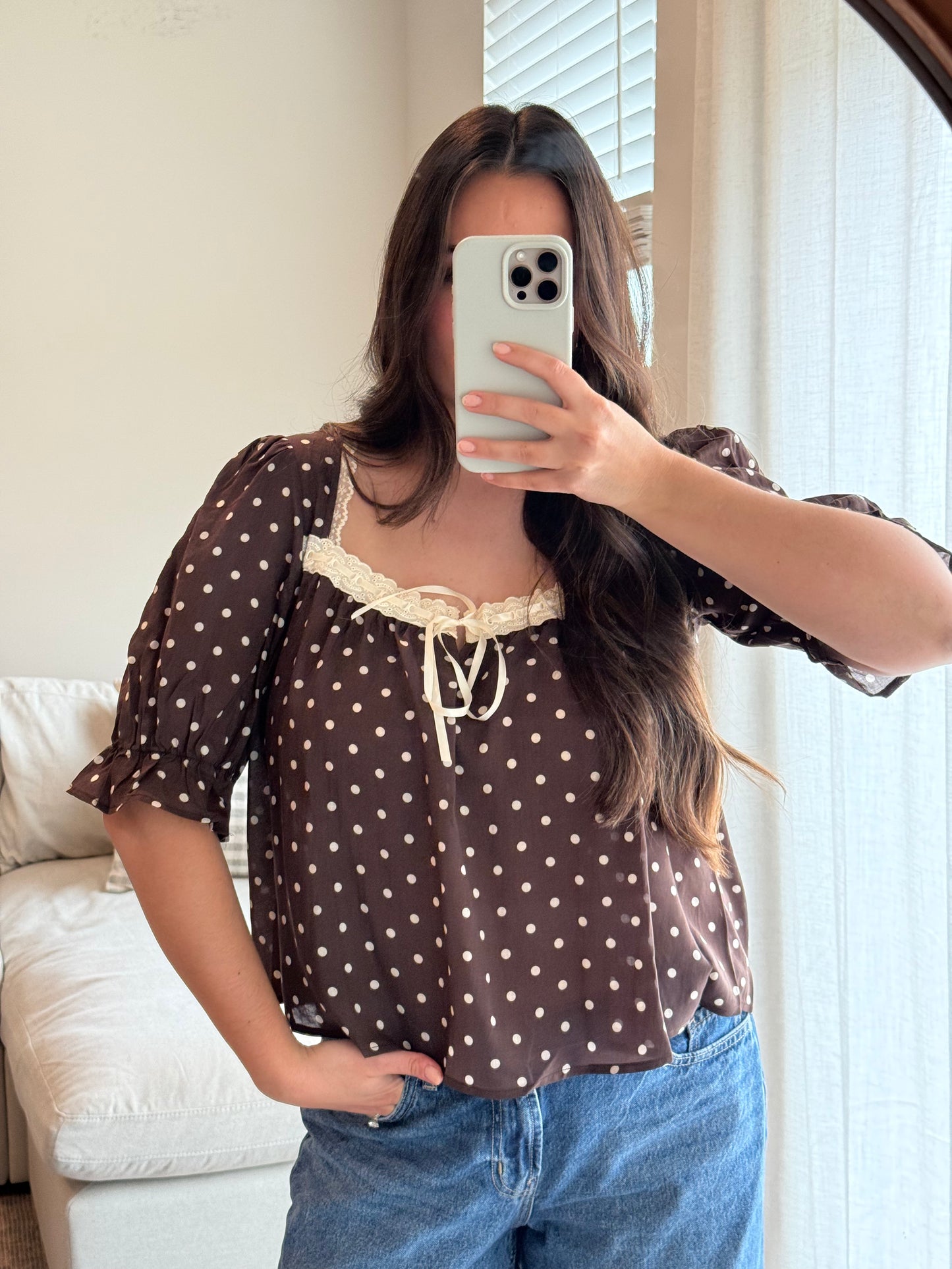 Paris Polka Dot Blouse