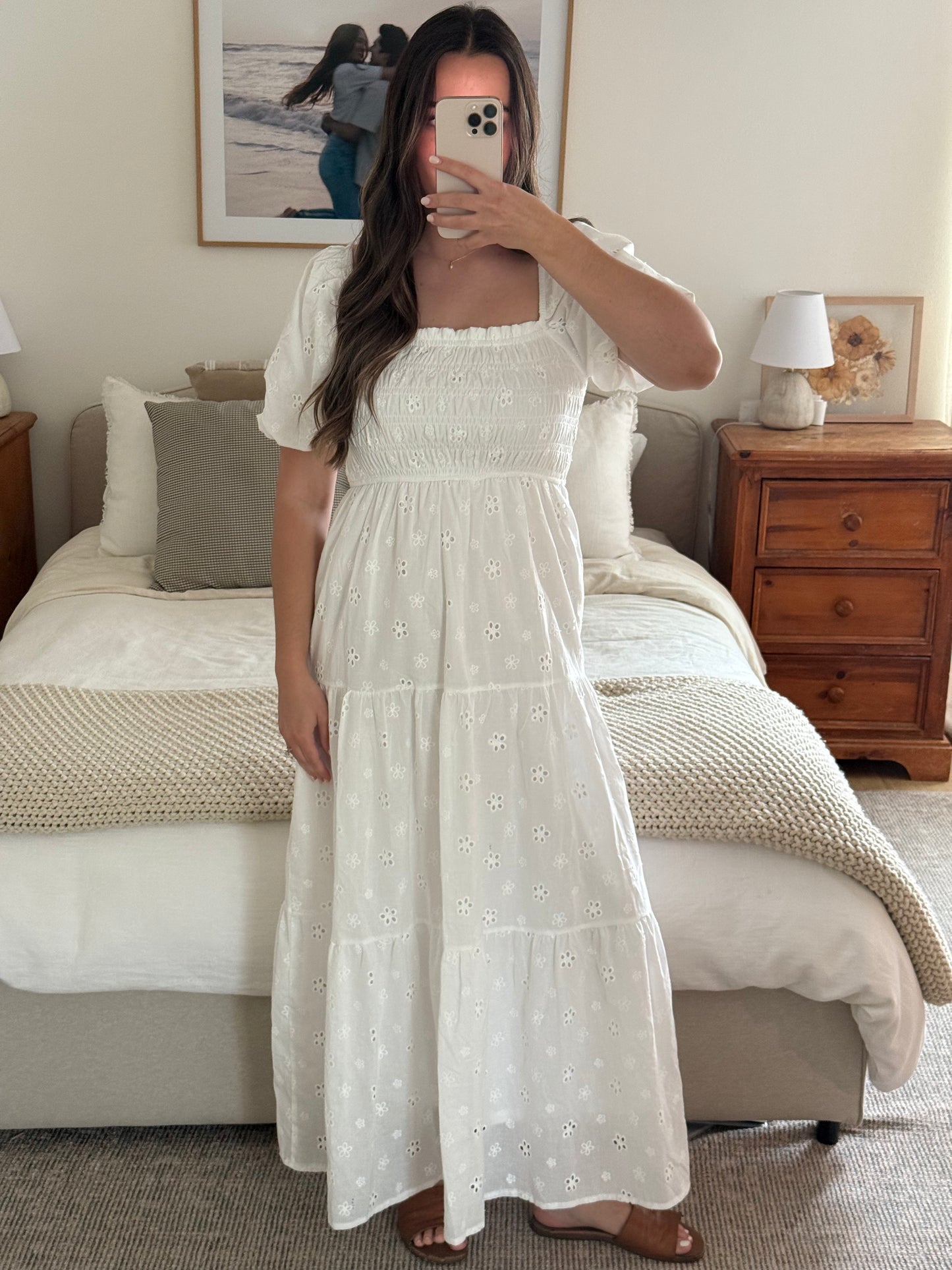 Positano Maxi Dress, White