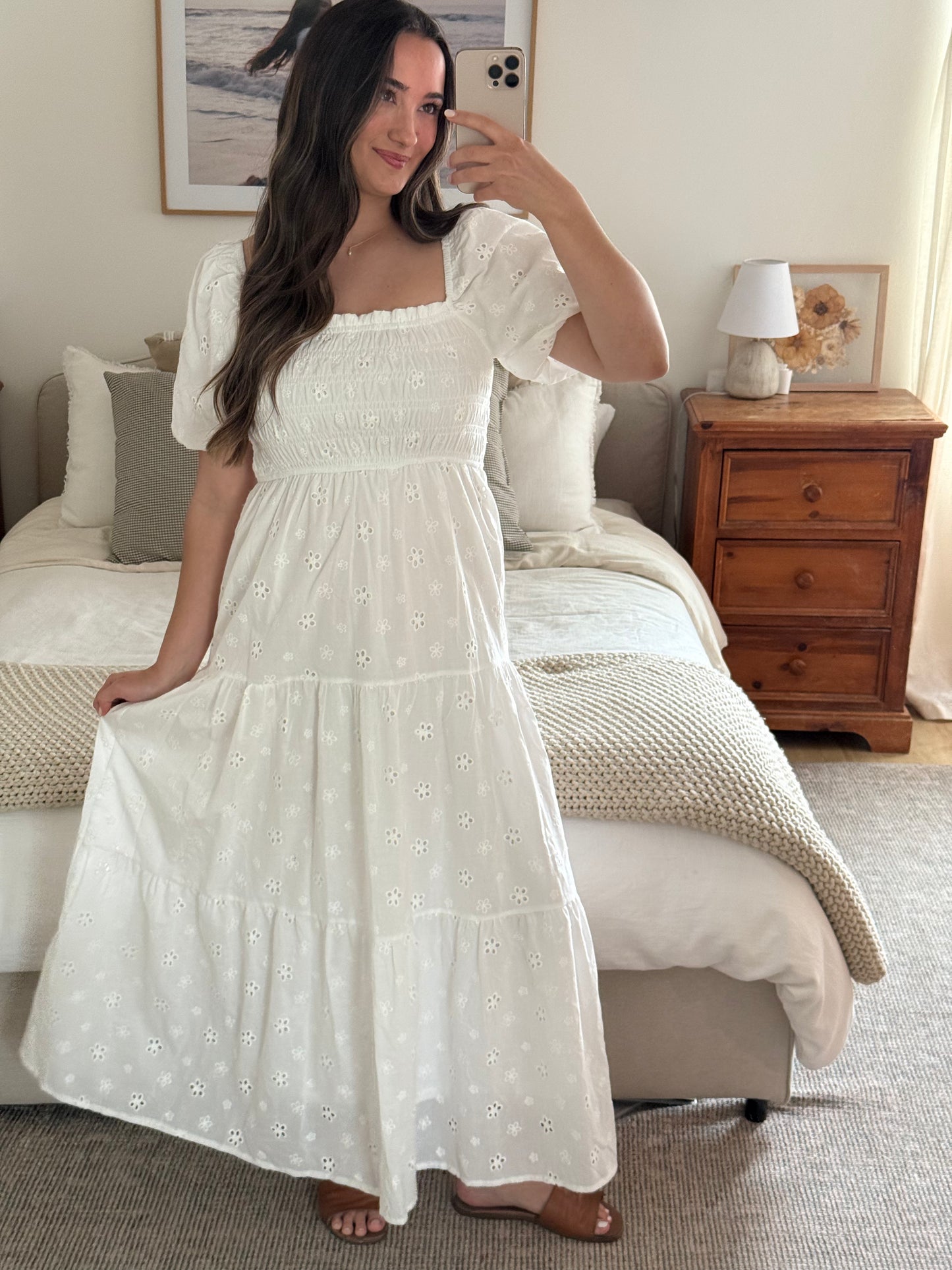 Positano Maxi Dress, White
