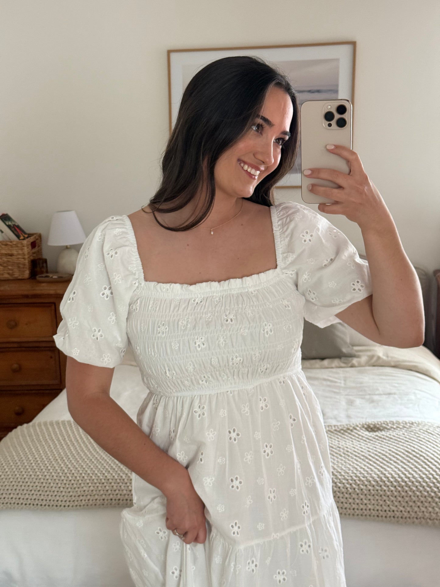 Positano Maxi Dress, White