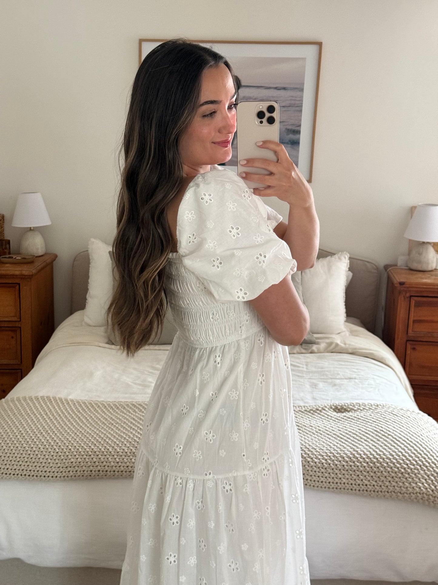 Positano Maxi Dress, White