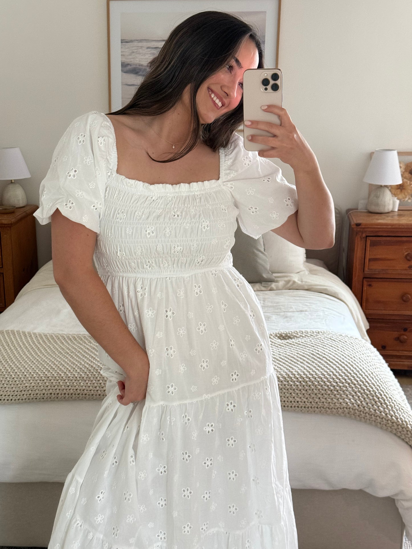Positano Maxi Dress, White