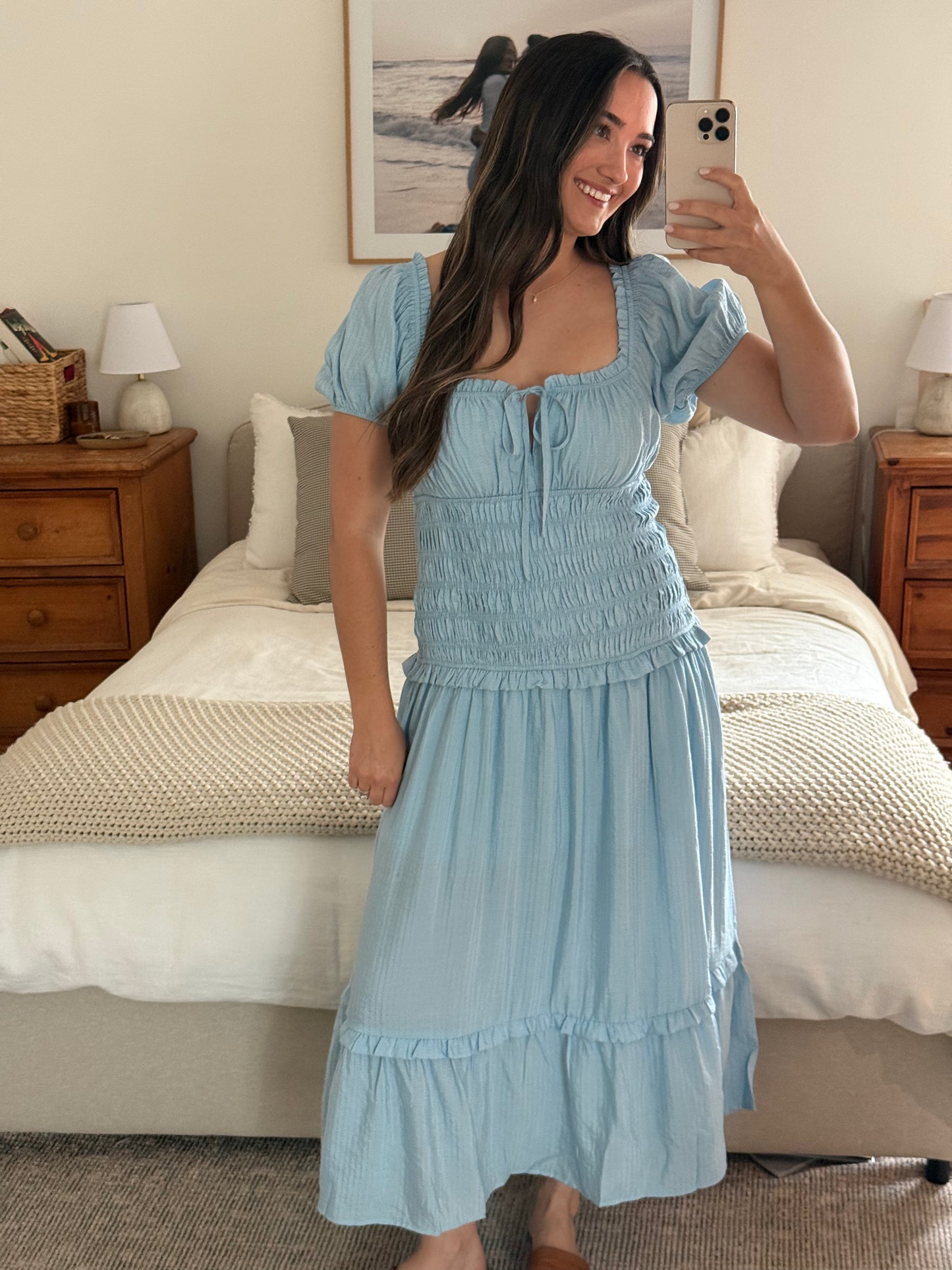 Capri Midi Dress, Blue