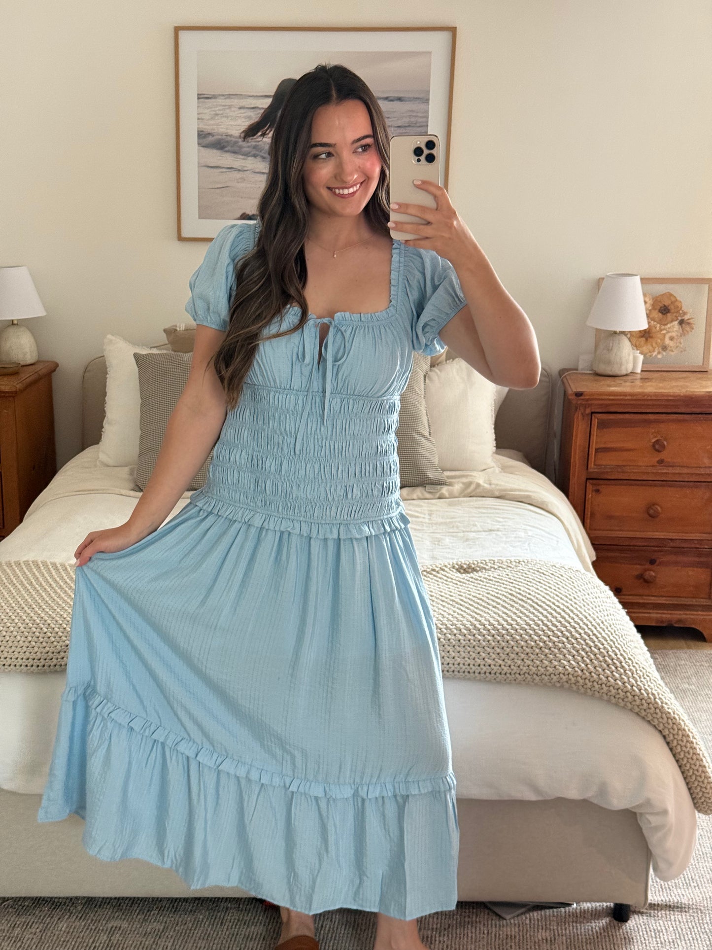 Capri Midi Dress, Blue