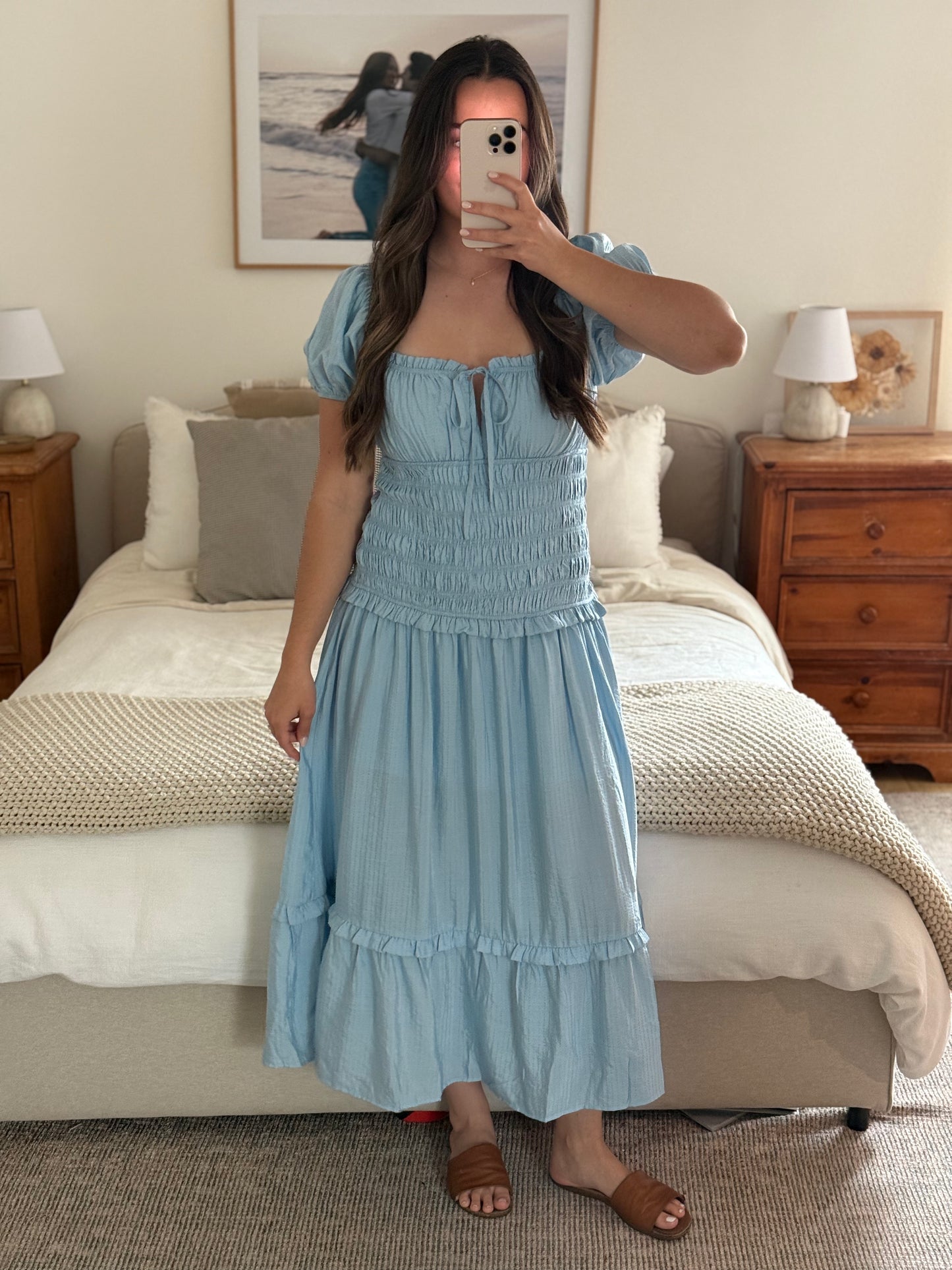 Capri Midi Dress, Blue