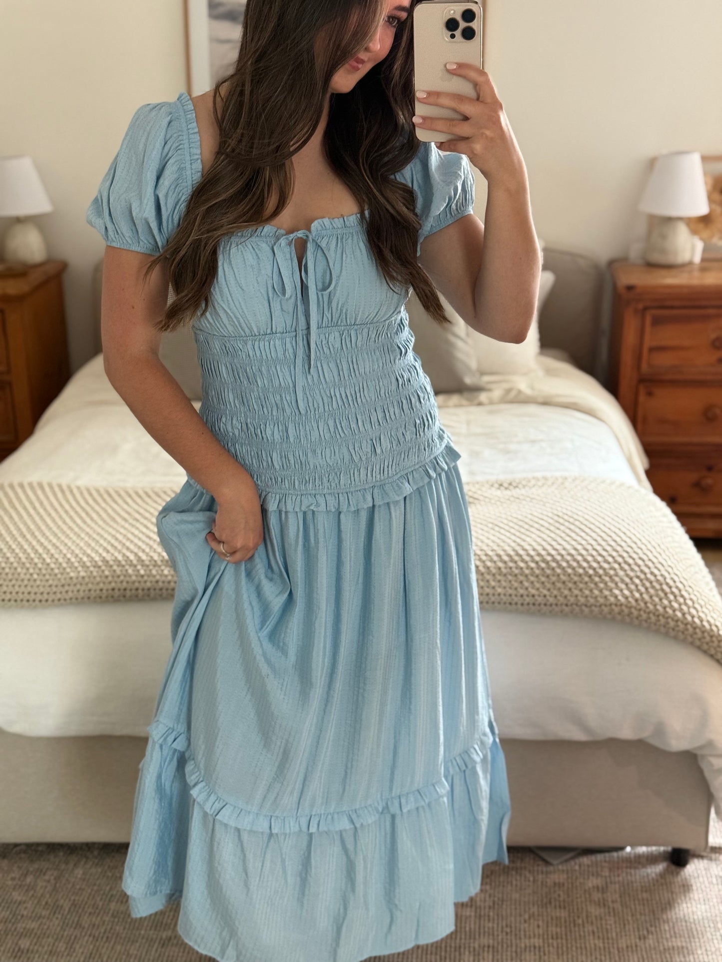 Capri Midi Dress, Blue