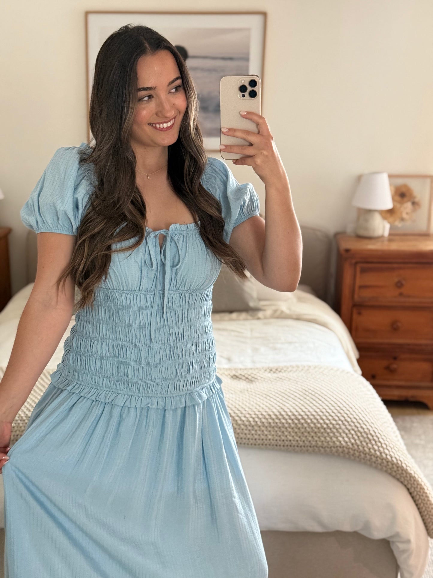 Capri Midi Dress, Blue
