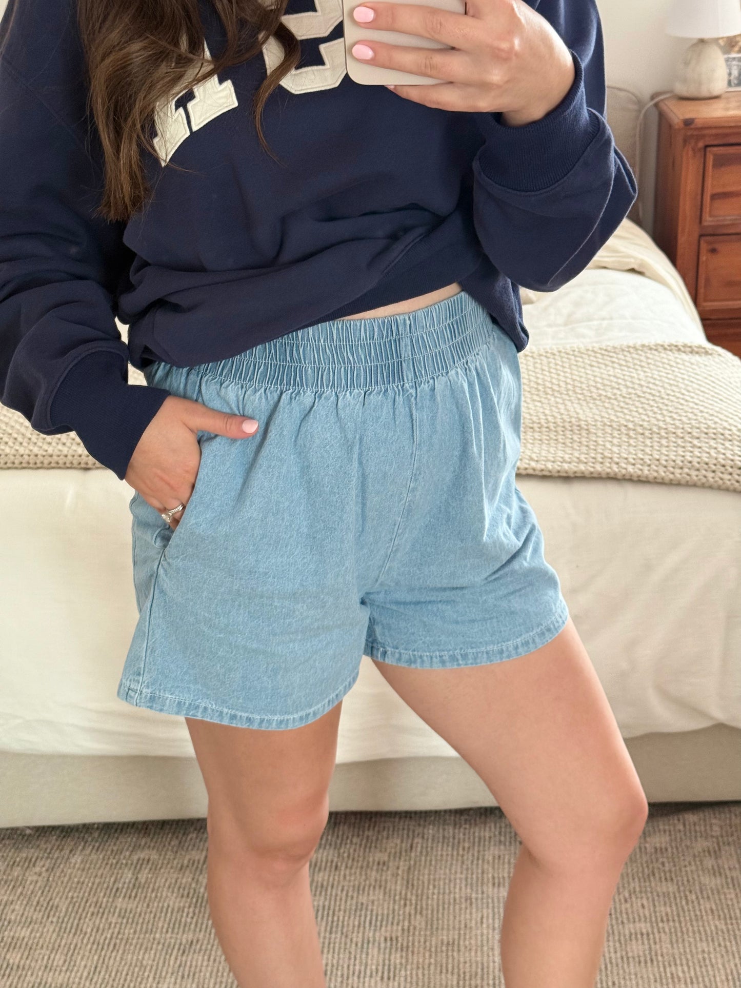 Boardwalk Shorts, Light Denim