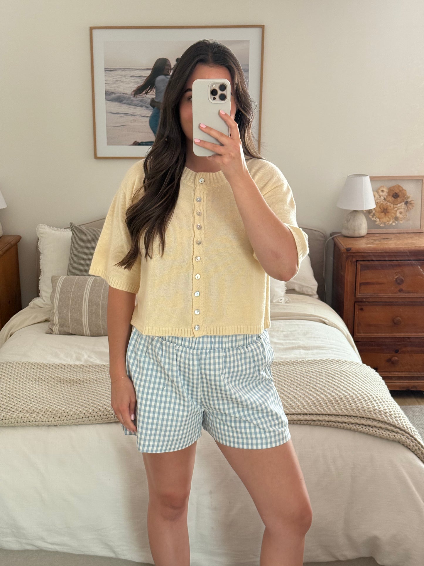 Breezy Days Plaid Shorts, Blue