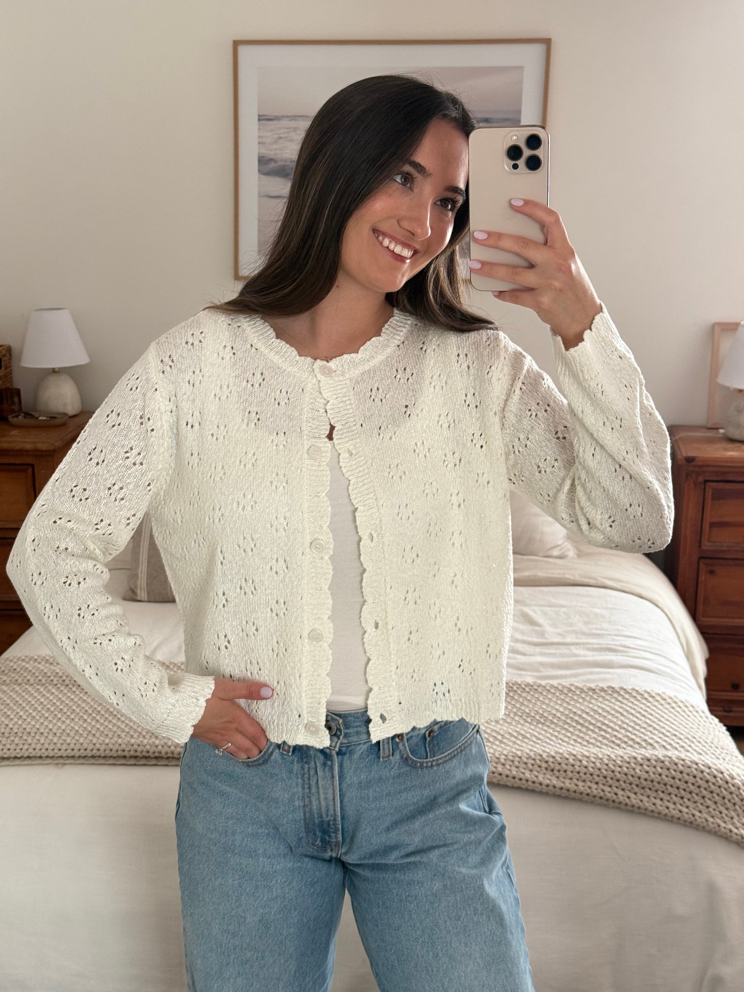 PRE-ORDER, Angel Cardigan, Ivory