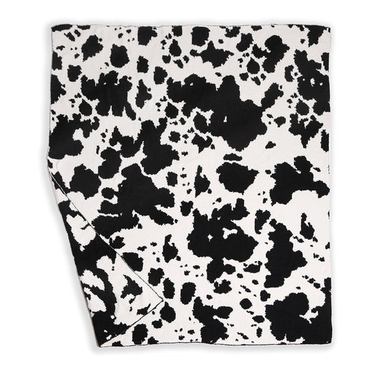 Cow Print Throw Blanket