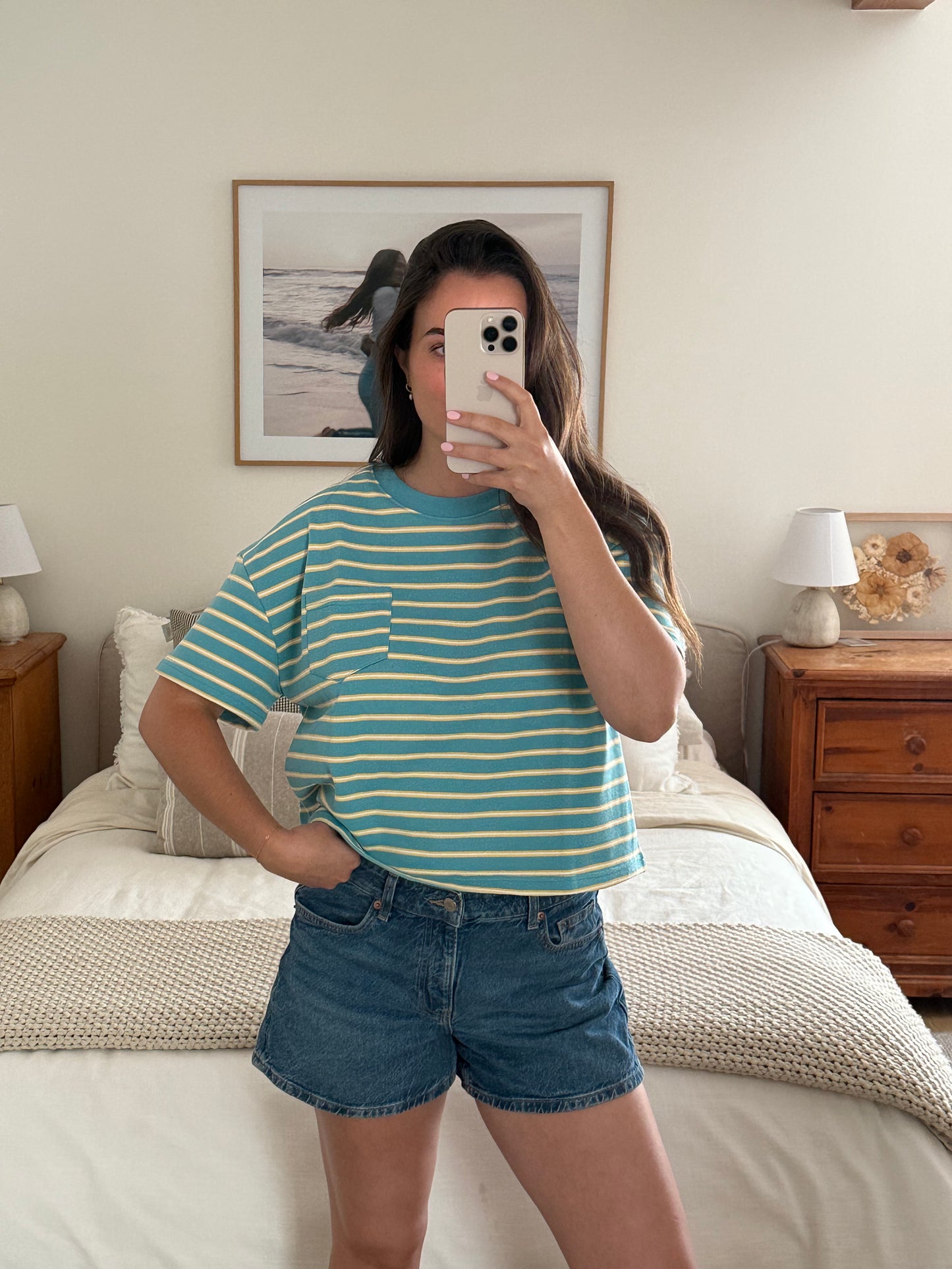 Roxanne Tee, Teal & Yellow
