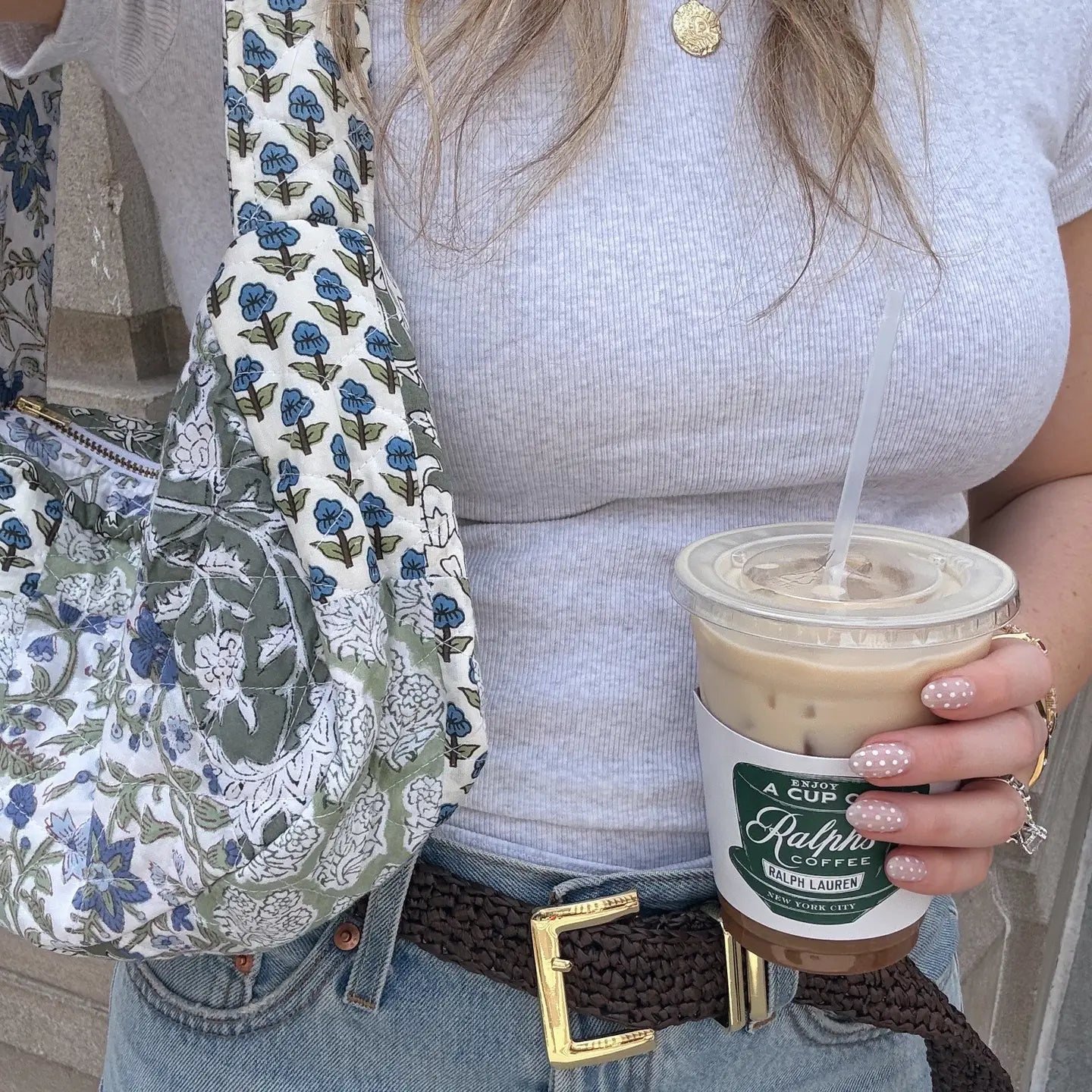 Franklin Quilted Mini Bag, Olive