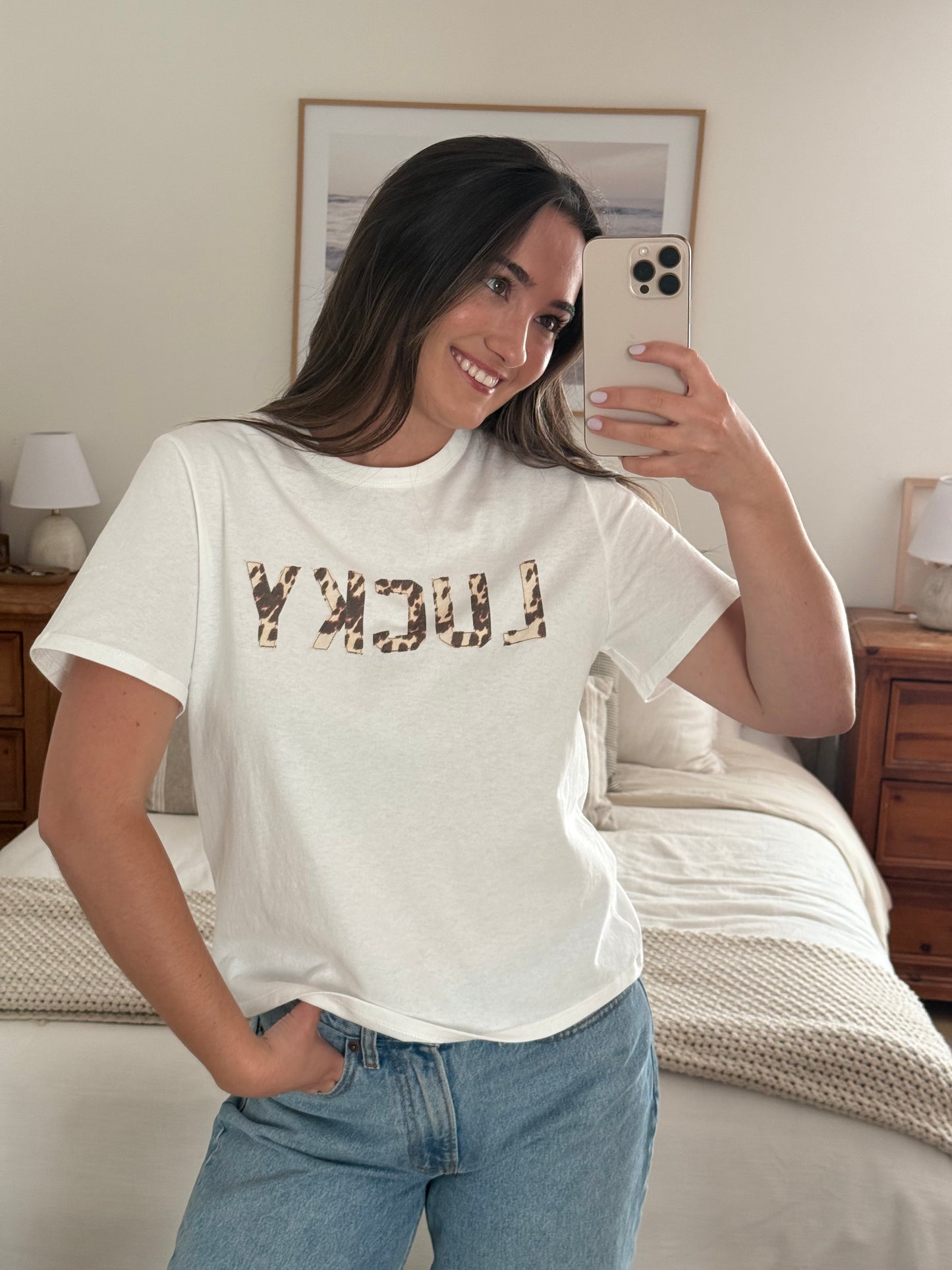 Lucky Tee, White