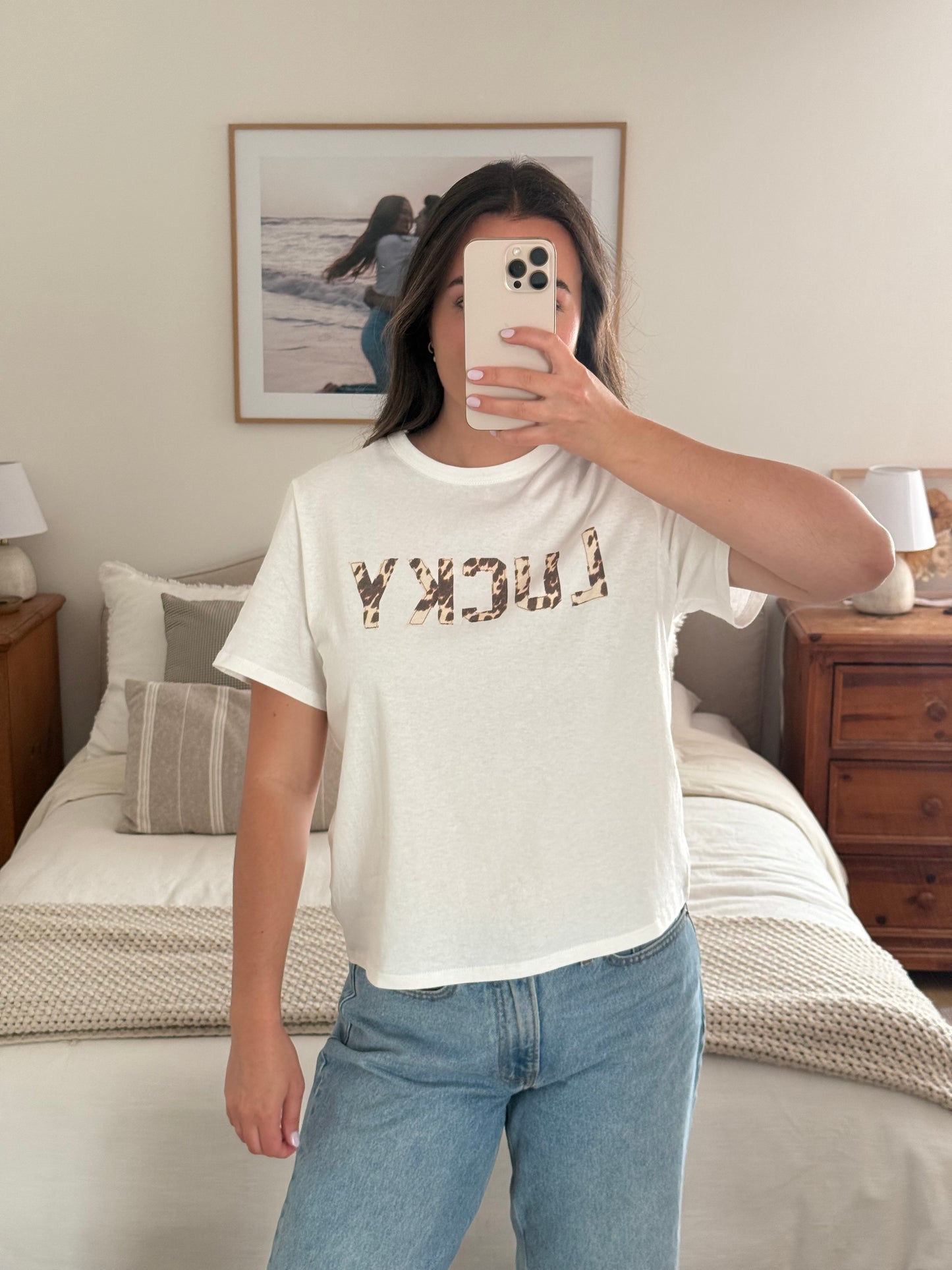 Lucky Tee, White