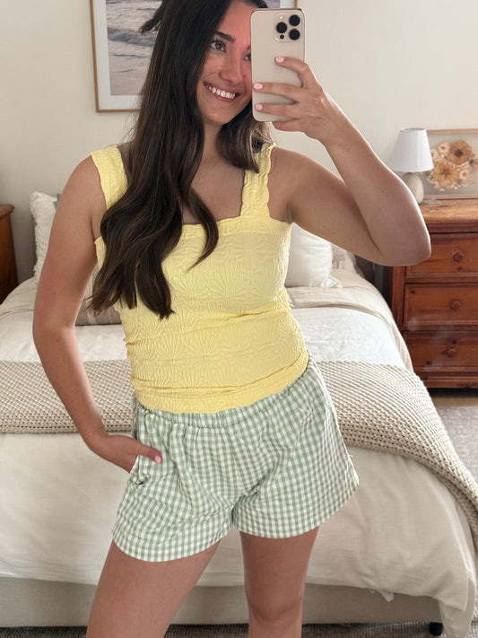 Breezy Shorts, Sage Green
