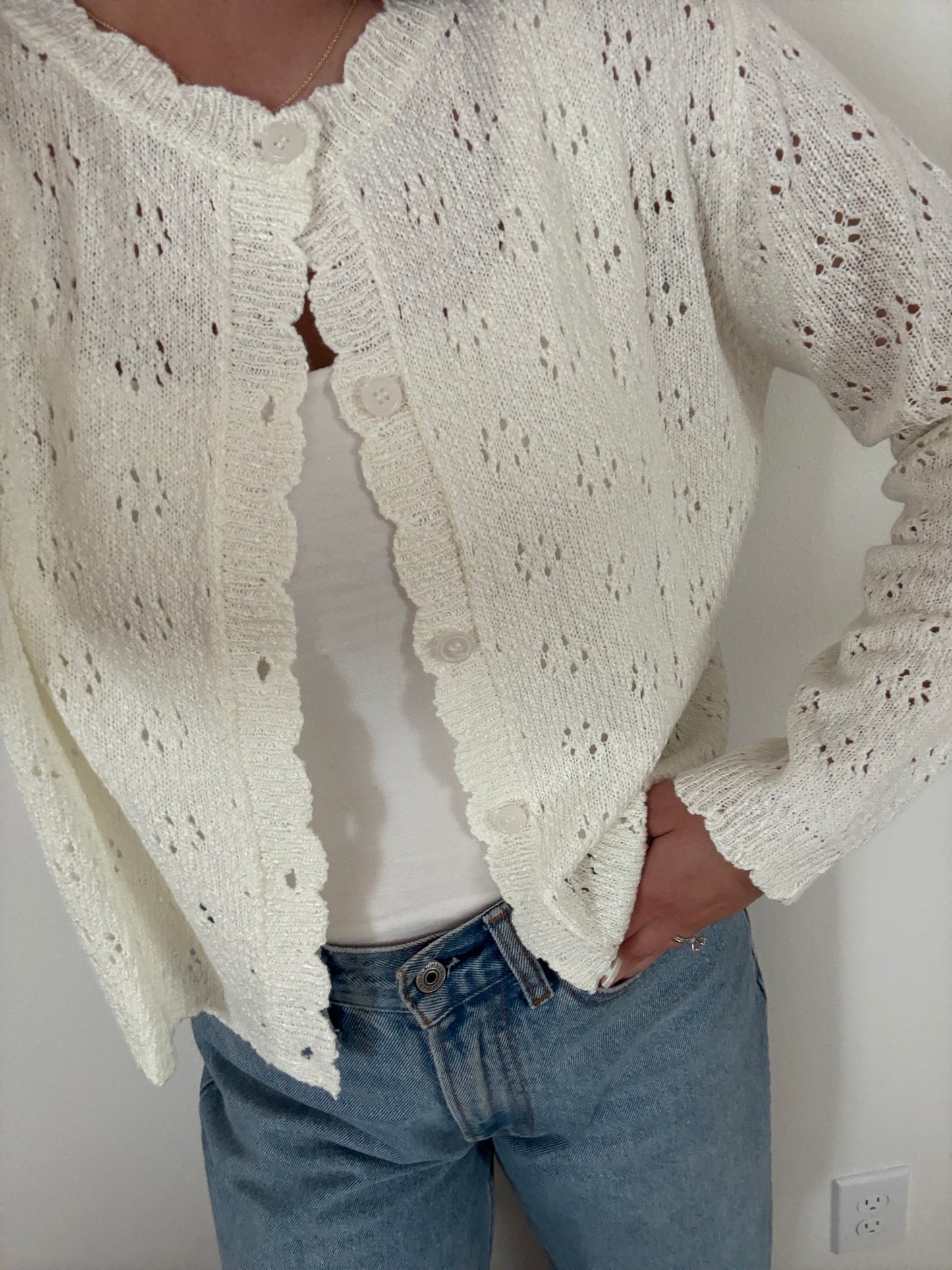 PRE-ORDER, Angel Cardigan, Ivory