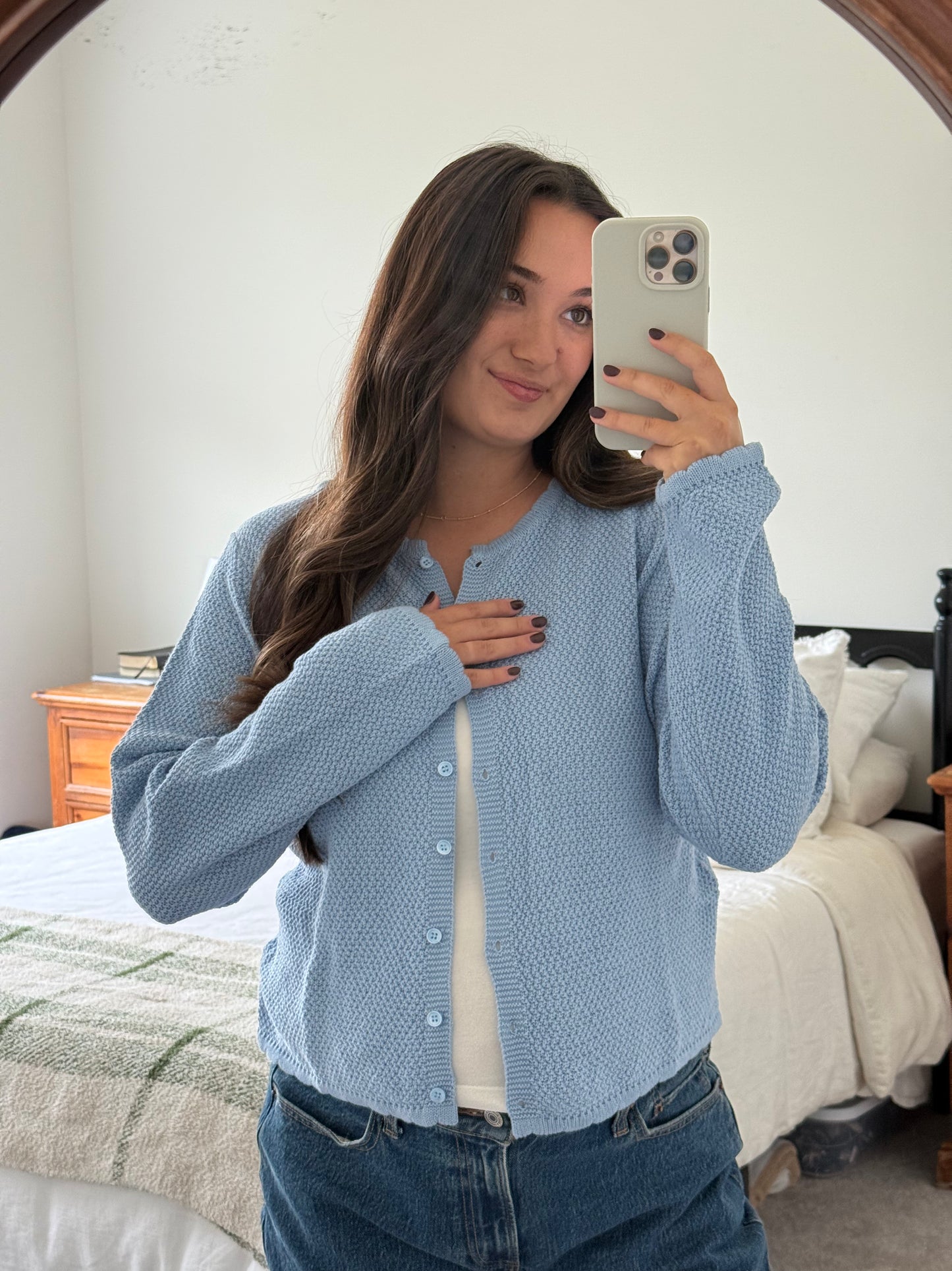 Winnie Cardigan, Sky Blue