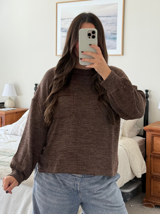 Breezy Thermal Pullover, Mocha