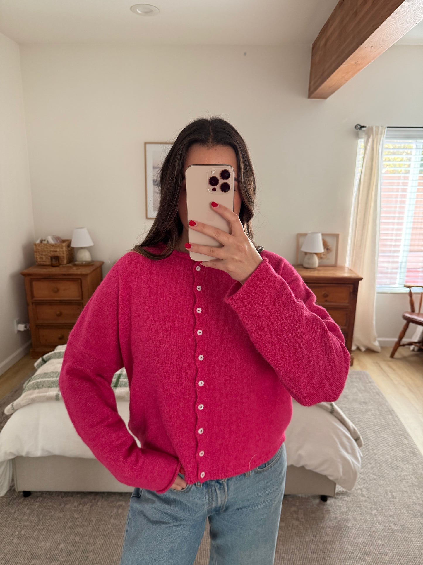 Rae Cardigan, Fuchsia