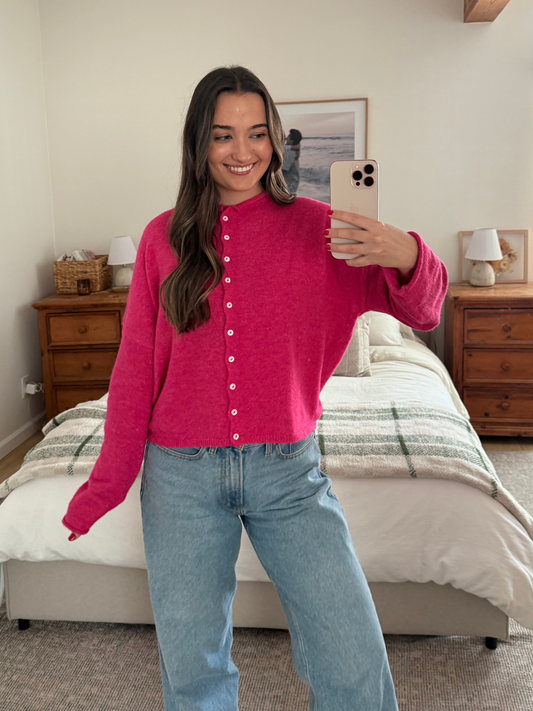 Rae Cardigan, Fuchsia