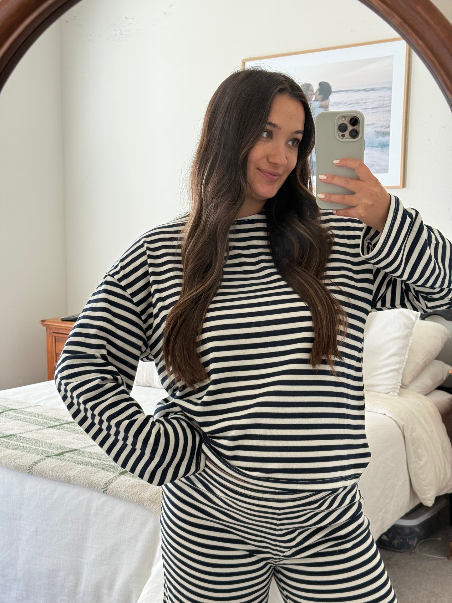 Navy Striped Long Sleeve