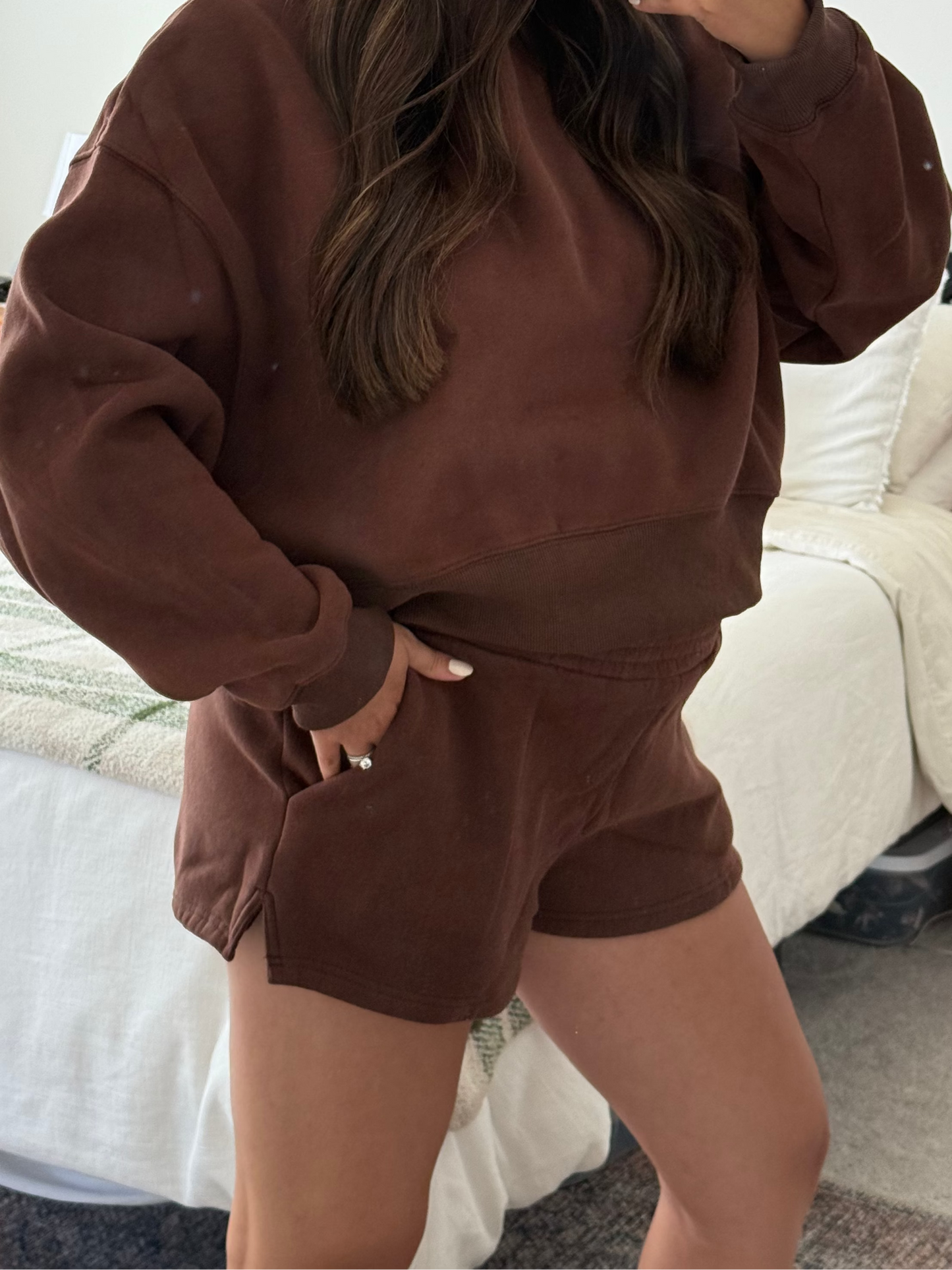 Chocolate Cozy Shorts