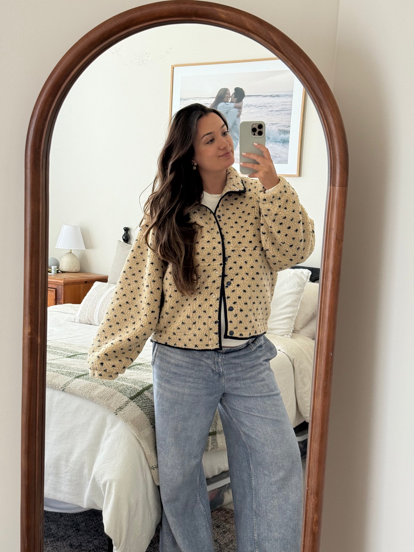 Blueberry Latte Sherpa Jacket