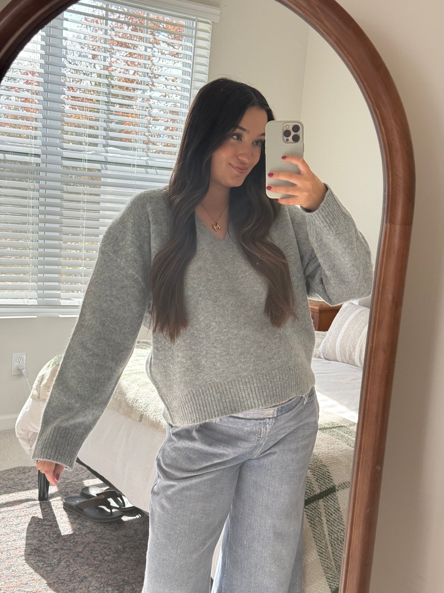 North Pole Sweater, Heather Grey