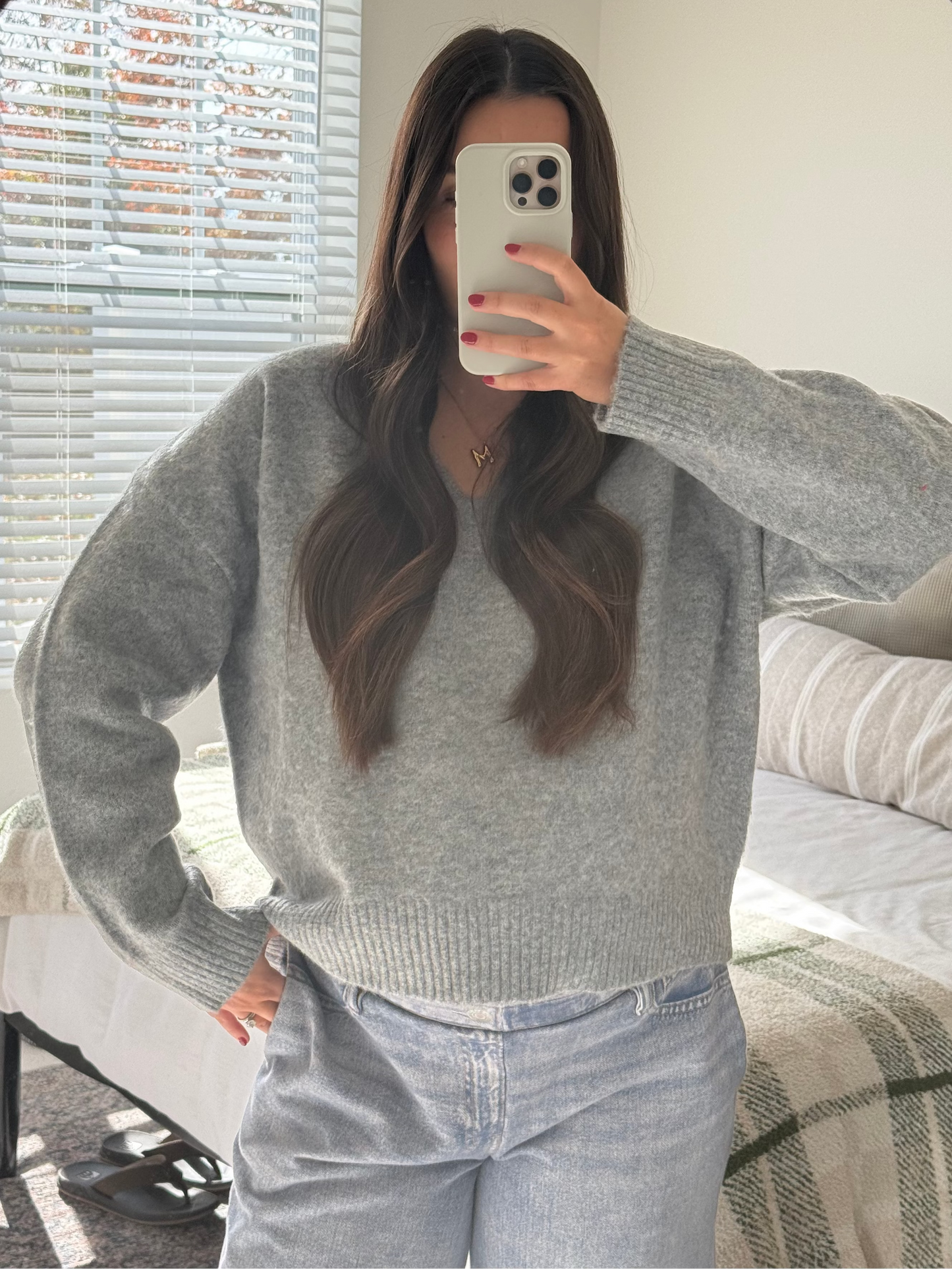 North Pole Sweater, Heather Grey