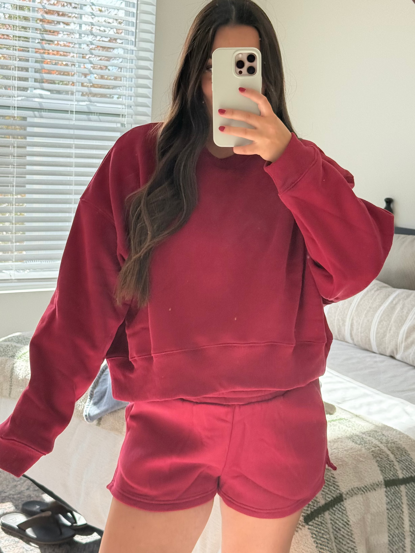 Crimson Cozy Pullover