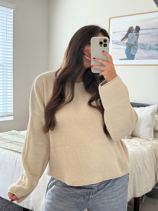 Cozy Up Oversized Sweater, Oatmeal