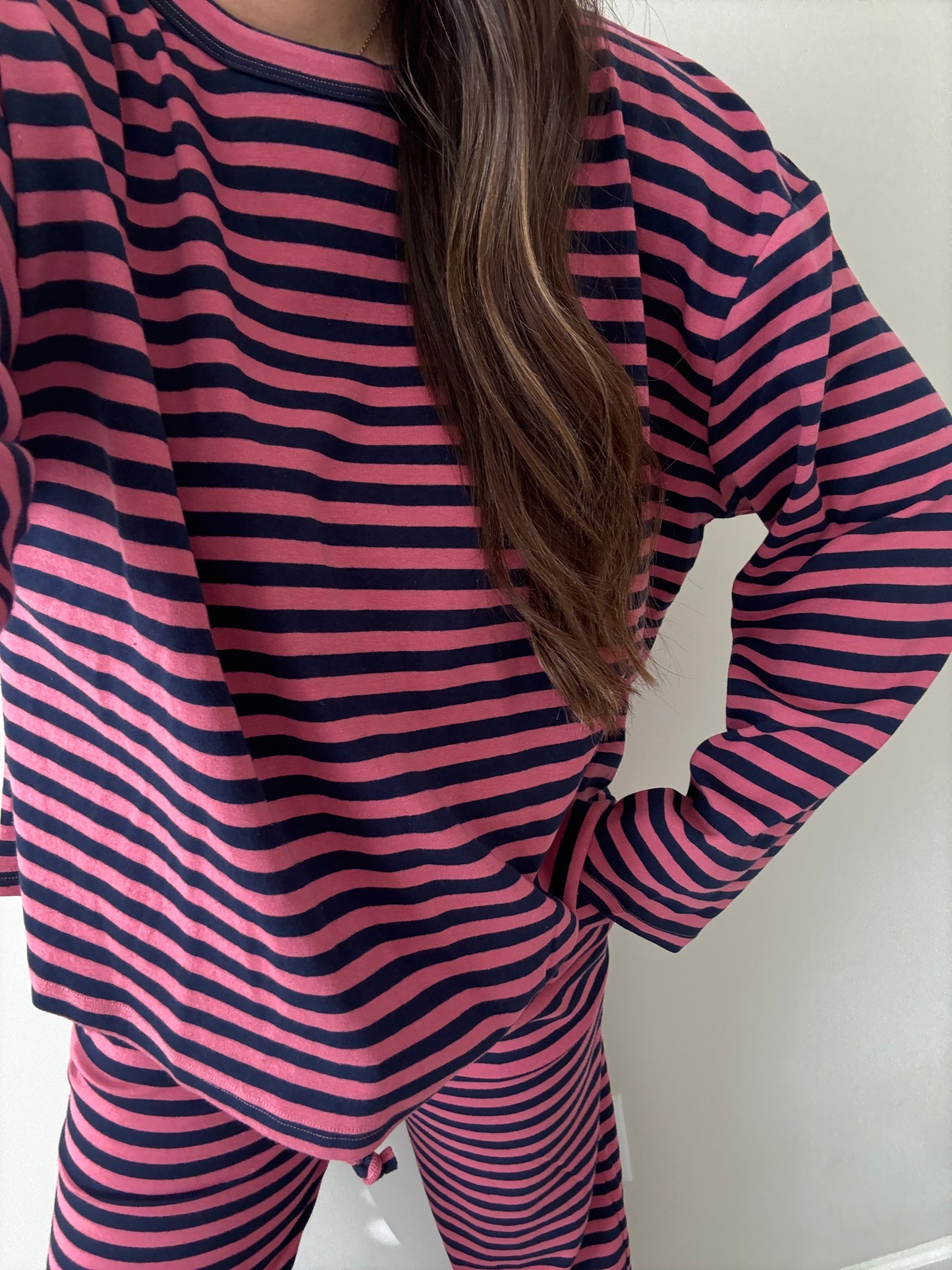 Winterberry Lounge Set, Pink/Navy