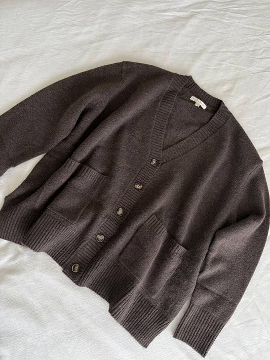 Chestnut Oversized Cardigan, Brown