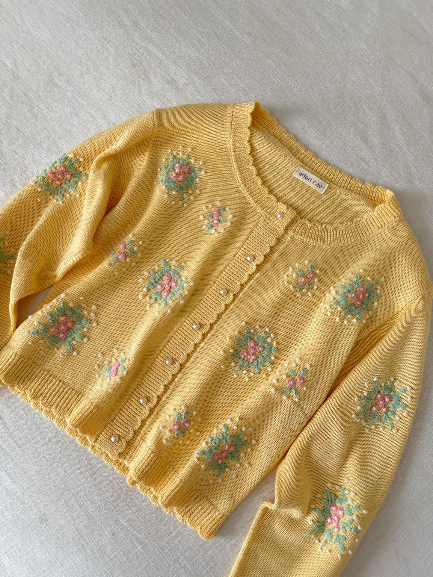 Golden Firework Cardigan, Yellow