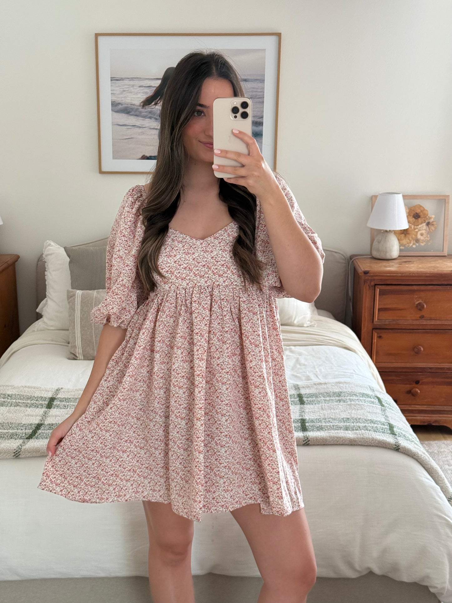 Blush Blossoms Dress, Pink
