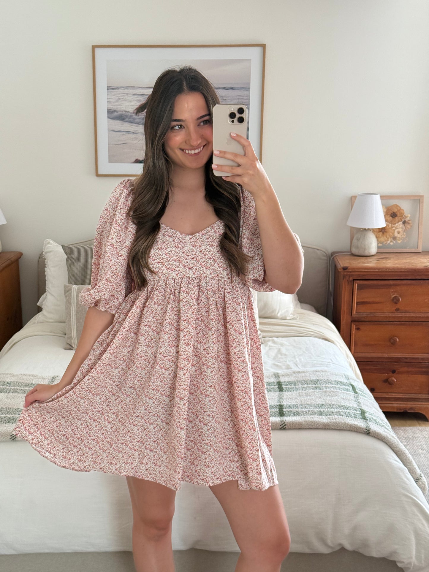 Blush Blossoms Dress, Pink