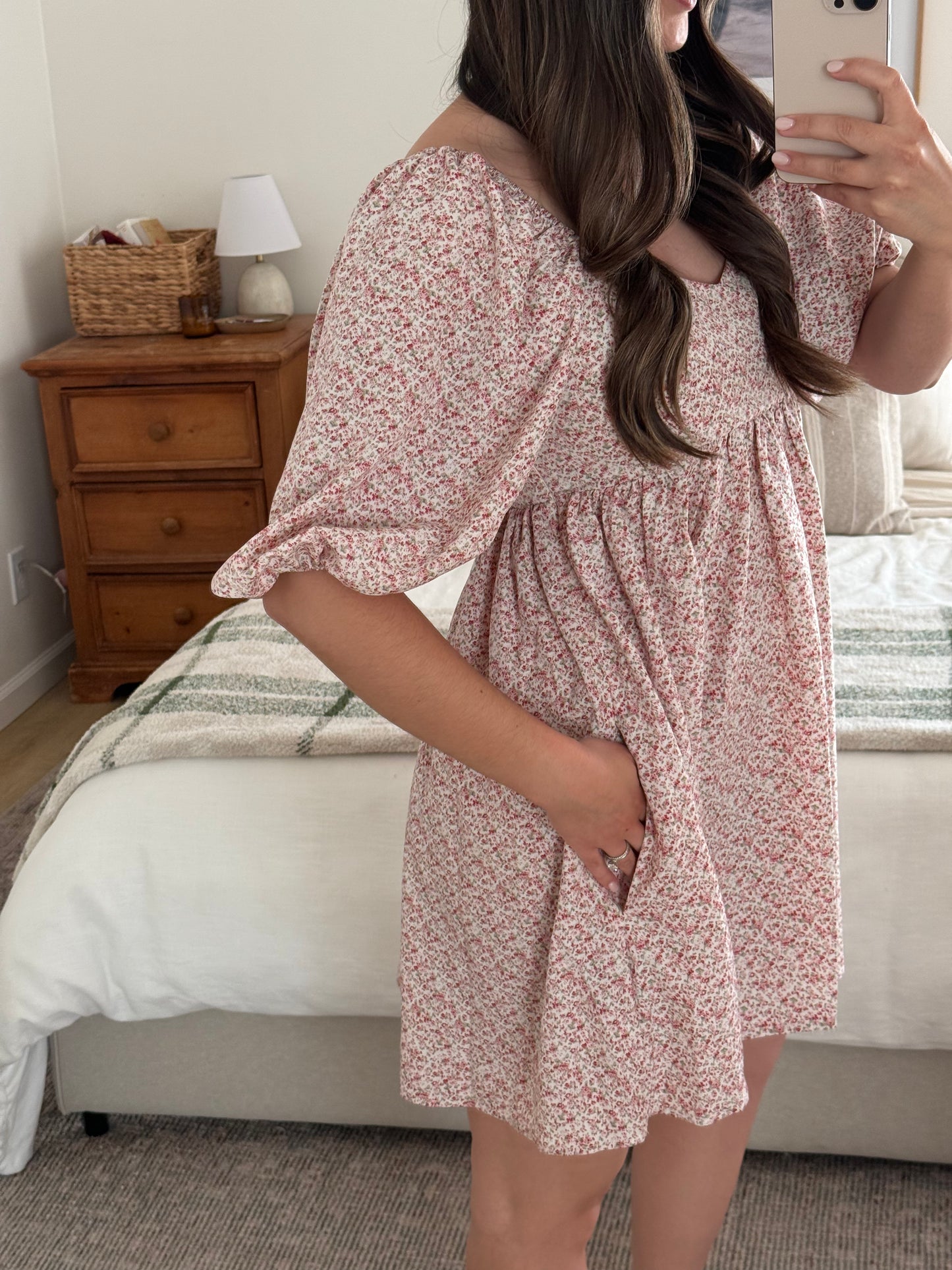 Blush Blossoms Dress, Pink