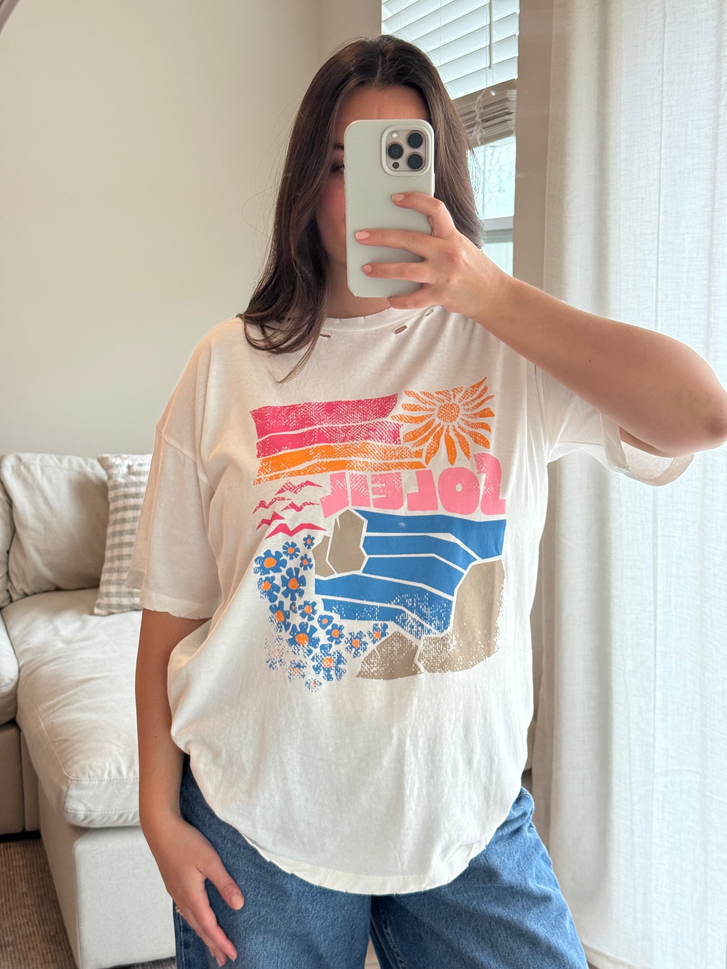Soleil Oversized Graphic Tee