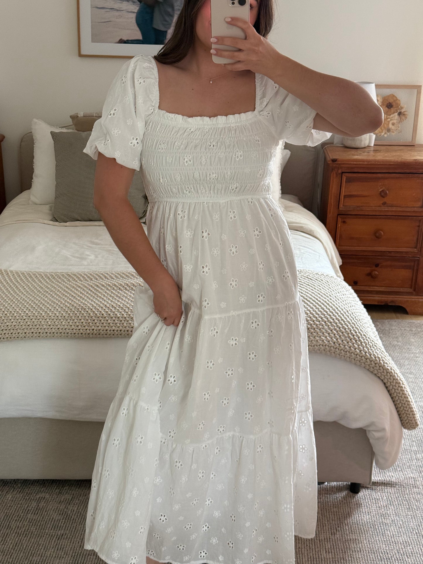 Positano Maxi Dress, White