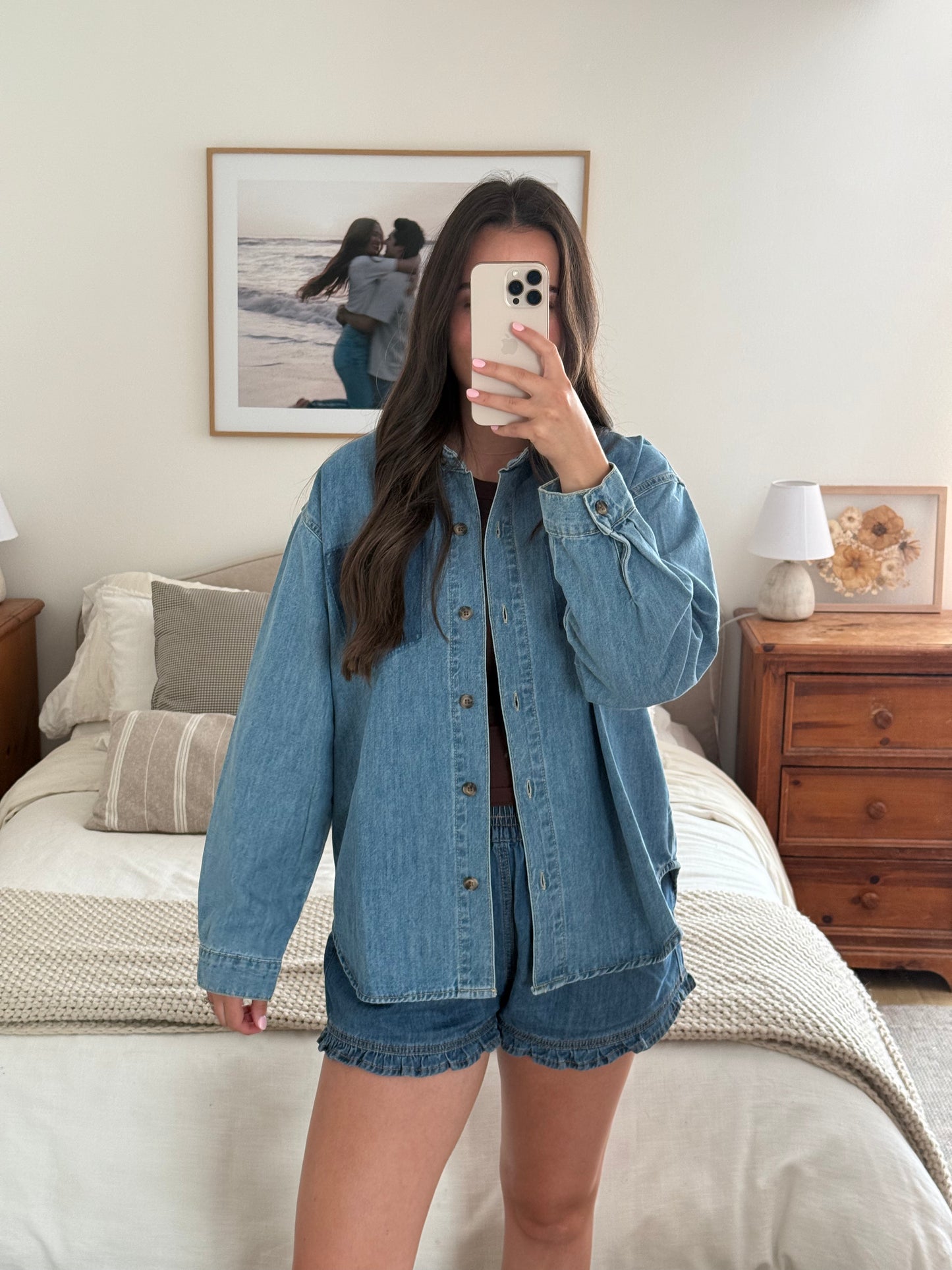 Indigo Button Down, Denim